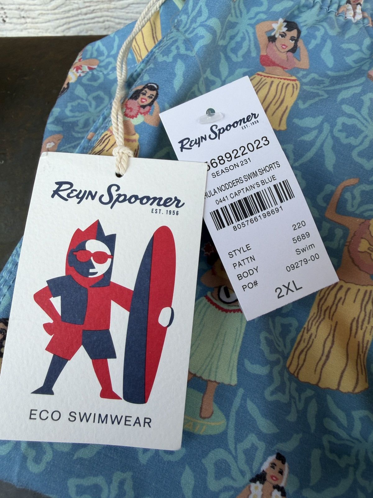 Reyn Spooner New Reyn Spooner Eco Swimwear Hula Nodders Swim Men's 2XL Size US 38 / EU 54 - 4 Thumbnail