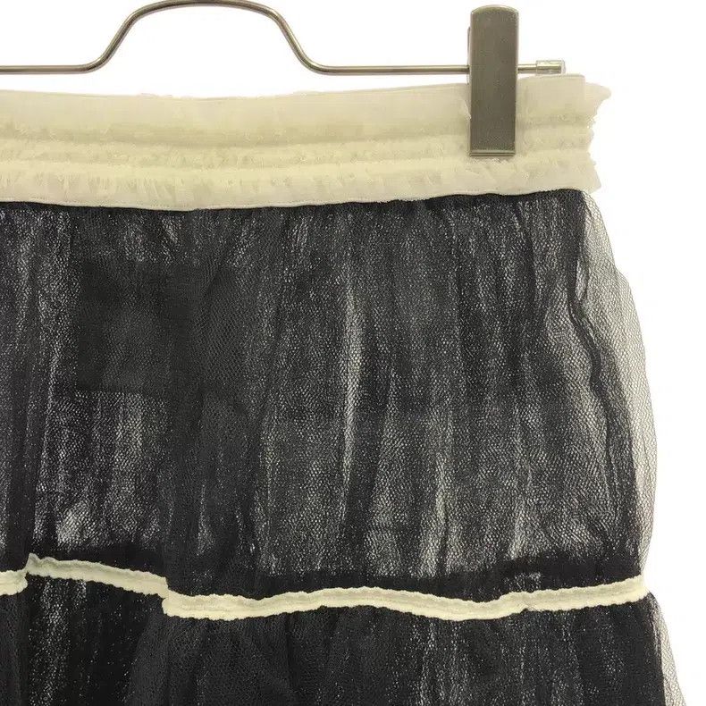 Comme des Garcons Comme Des Garcons size S Black and White Net Multi-layered Size 23" - 4 Thumbnail