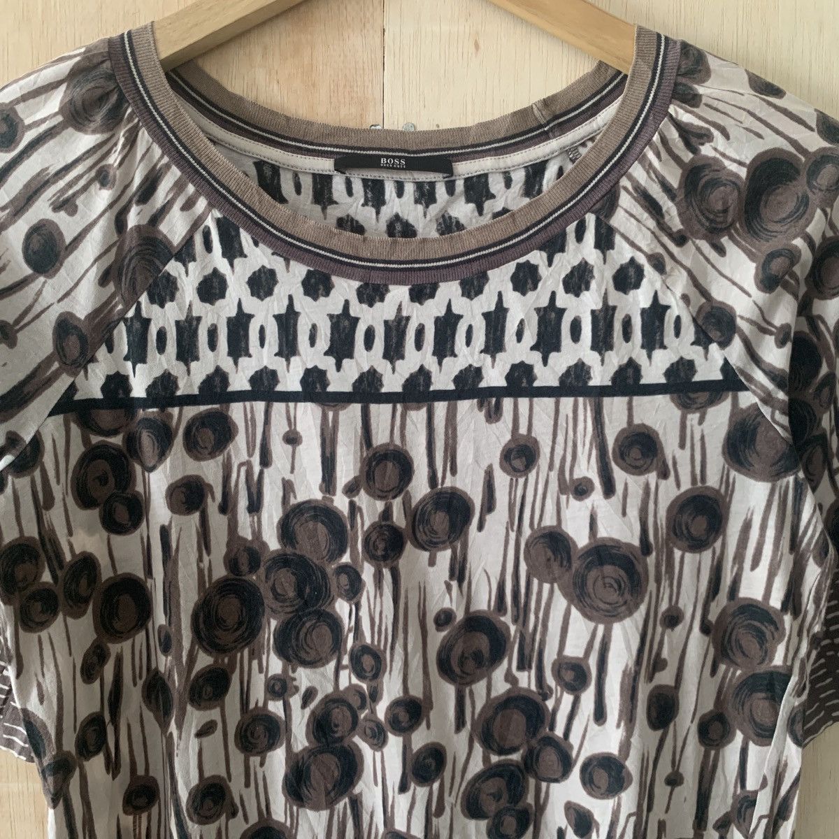 Hugo Boss Boss by Hugo Boss Abstract Art Pattern Women's Tee Size S / US 4 / IT 40 - 2 Thumbnail