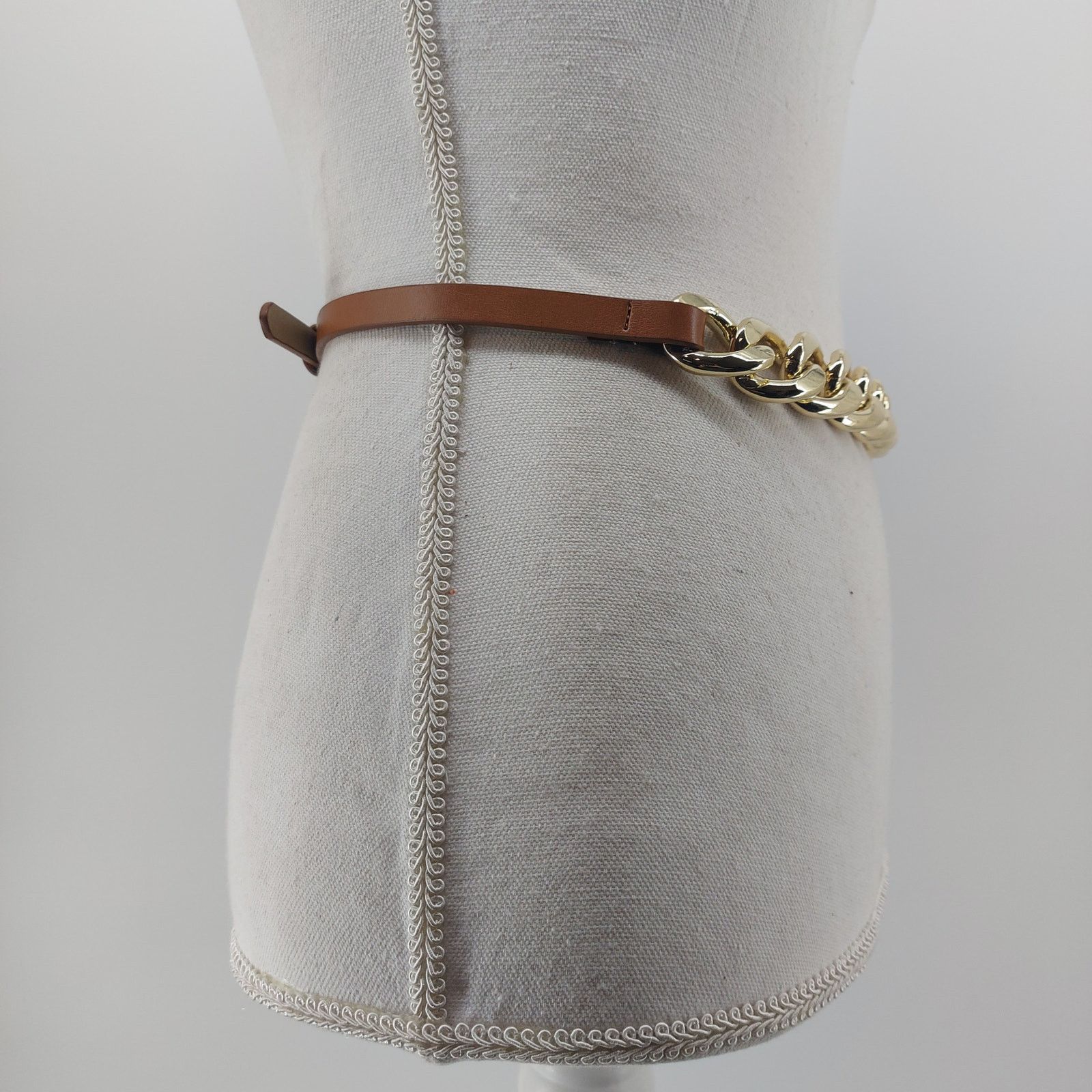 Express Express Brown Glam Party Fashion Women's Belt Synthetic XS/S Size ONE SIZE - 5 Thumbnail