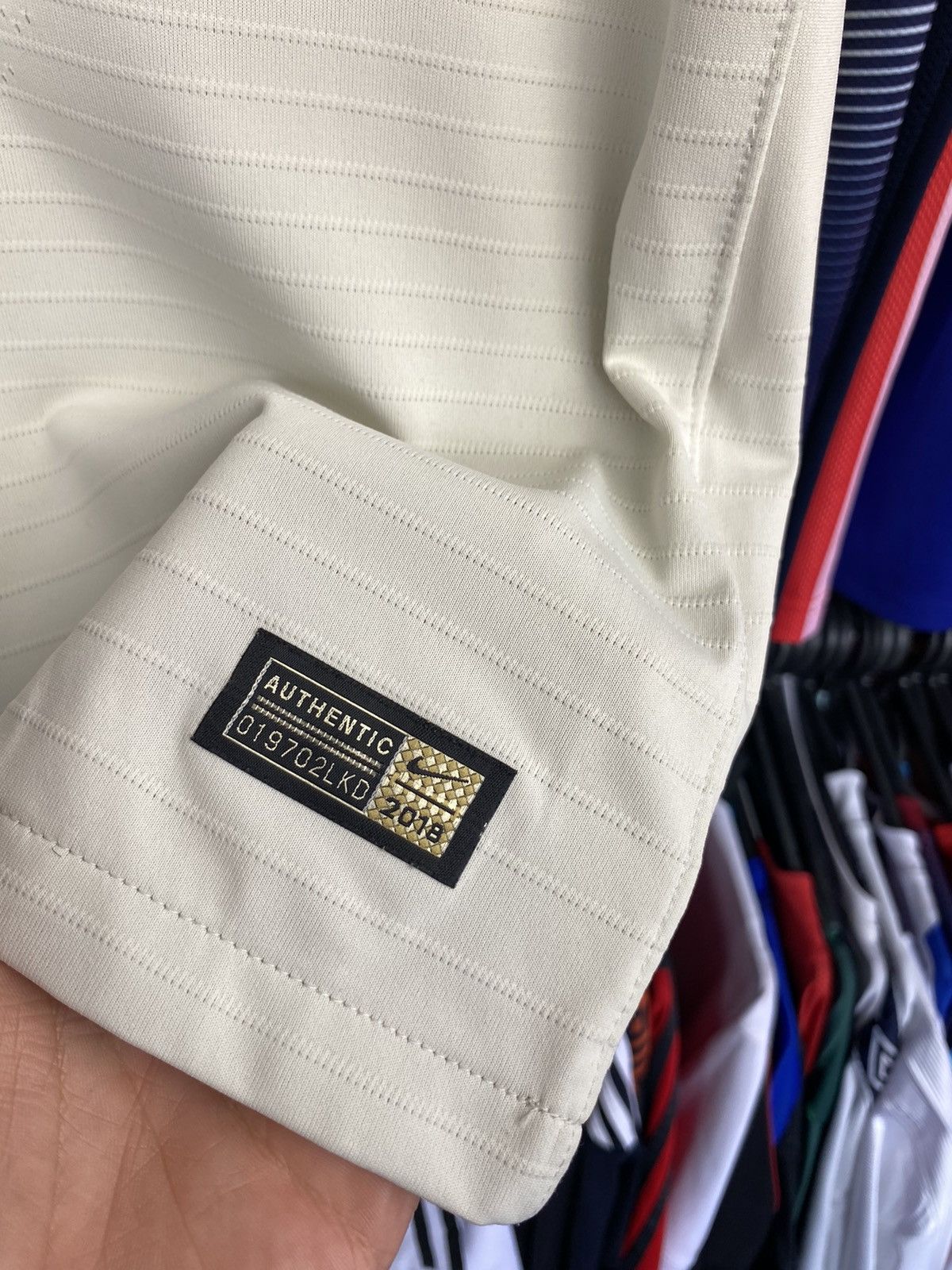 Nike Nike PSG #7 Mbappe 2018/19 Vaporknit Player Issue Away Size US S / EU 44-46 / 1 - 6 Thumbnail