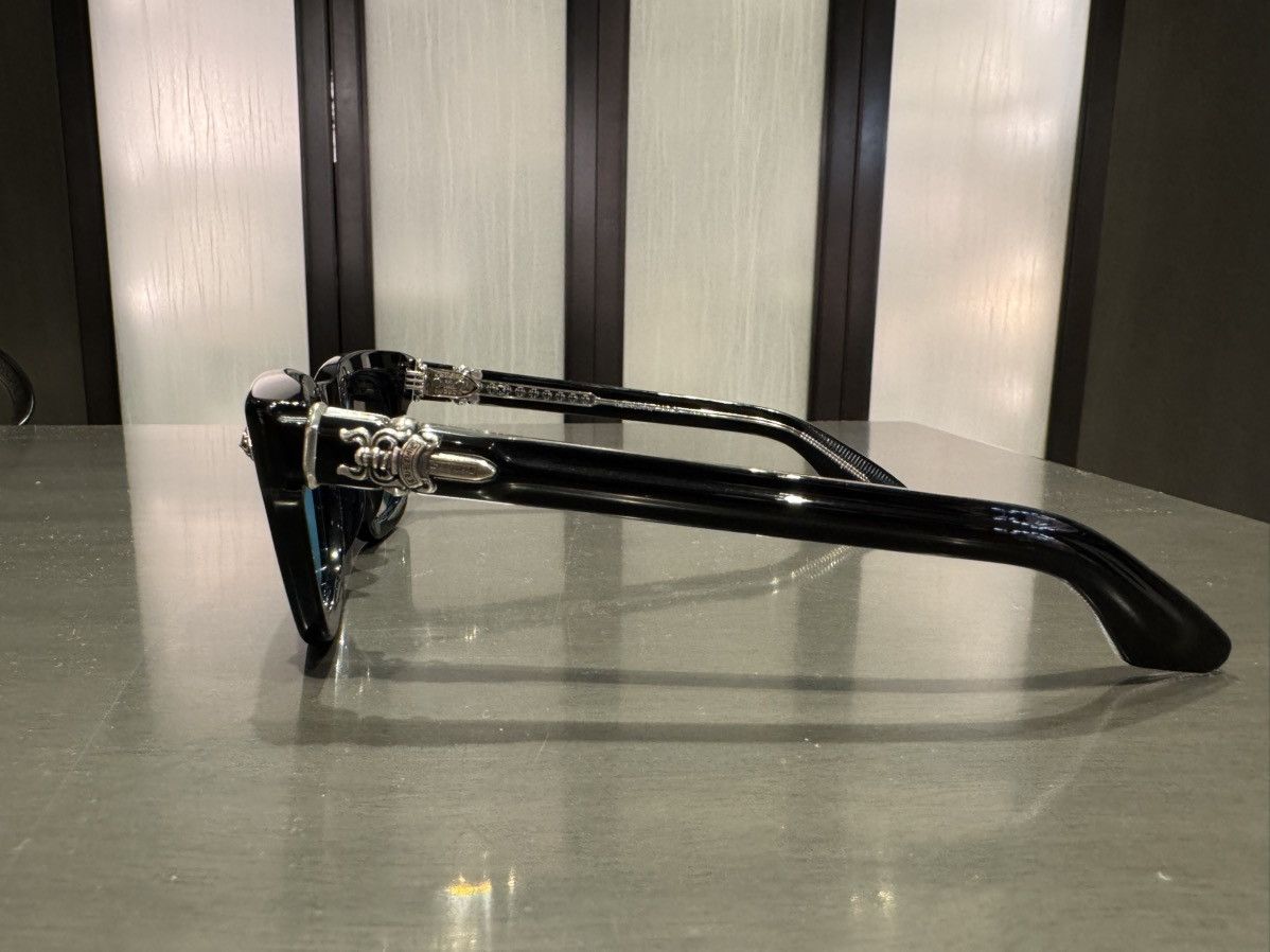 Chrome Hearts CH Donnysoffergism Sunglasses (Black/Aquamarine) Size ONE SIZE - 7 Thumbnail