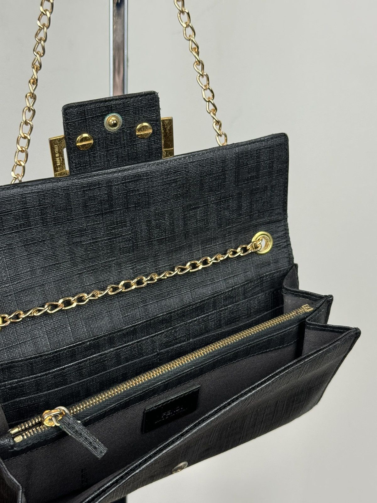 Fendi Shoulder leather bag Fendi FF monogram original rare item Size ONE SIZE - 3 Thumbnail