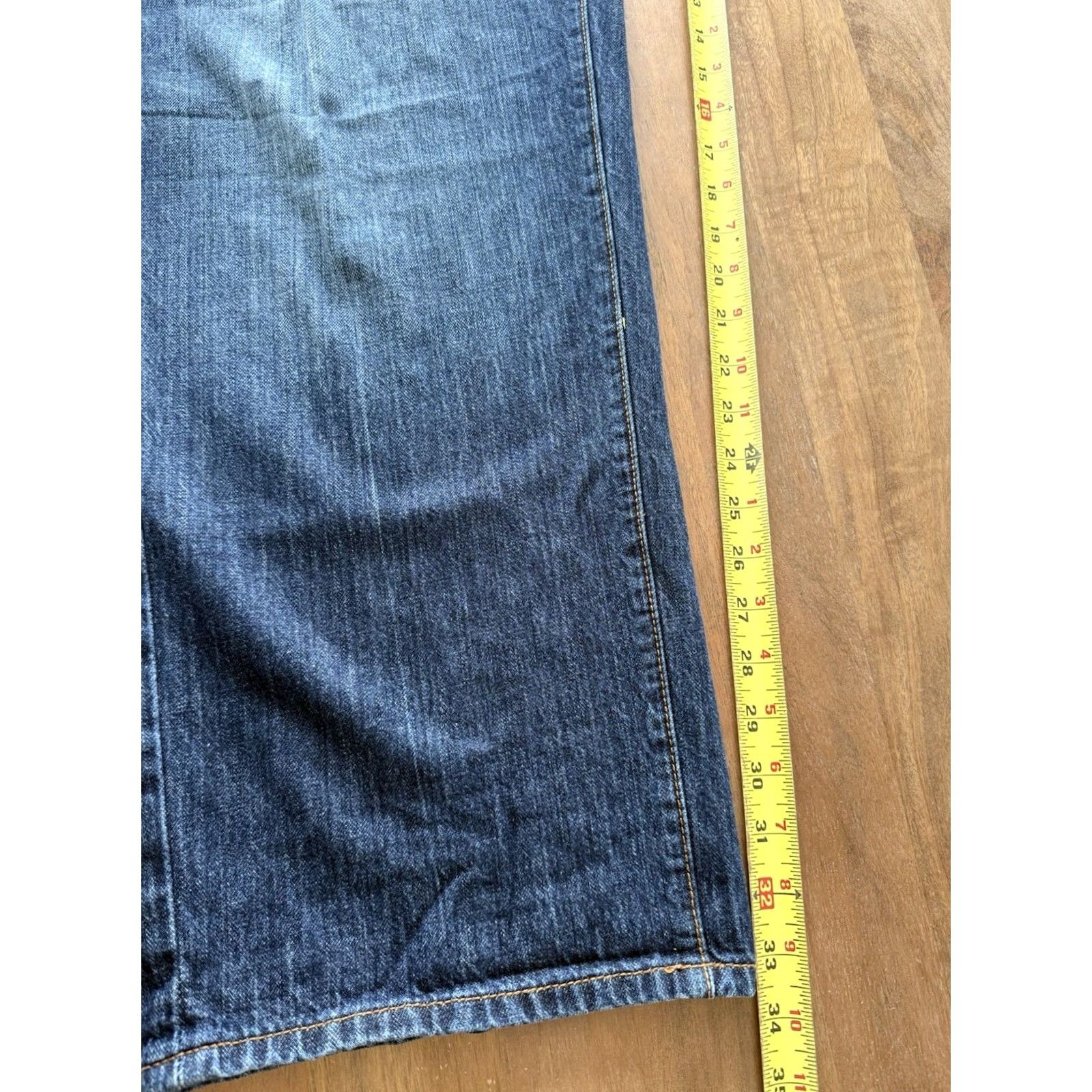 Sean John Y2K Sean John Jeans Men 40x34 Baggy Hip Hop Logo Embroidered Blue Denim 90s City Grunge Retro Logo Jeans Mens Size US 40 / EU 56 - 6 Thumbnail
