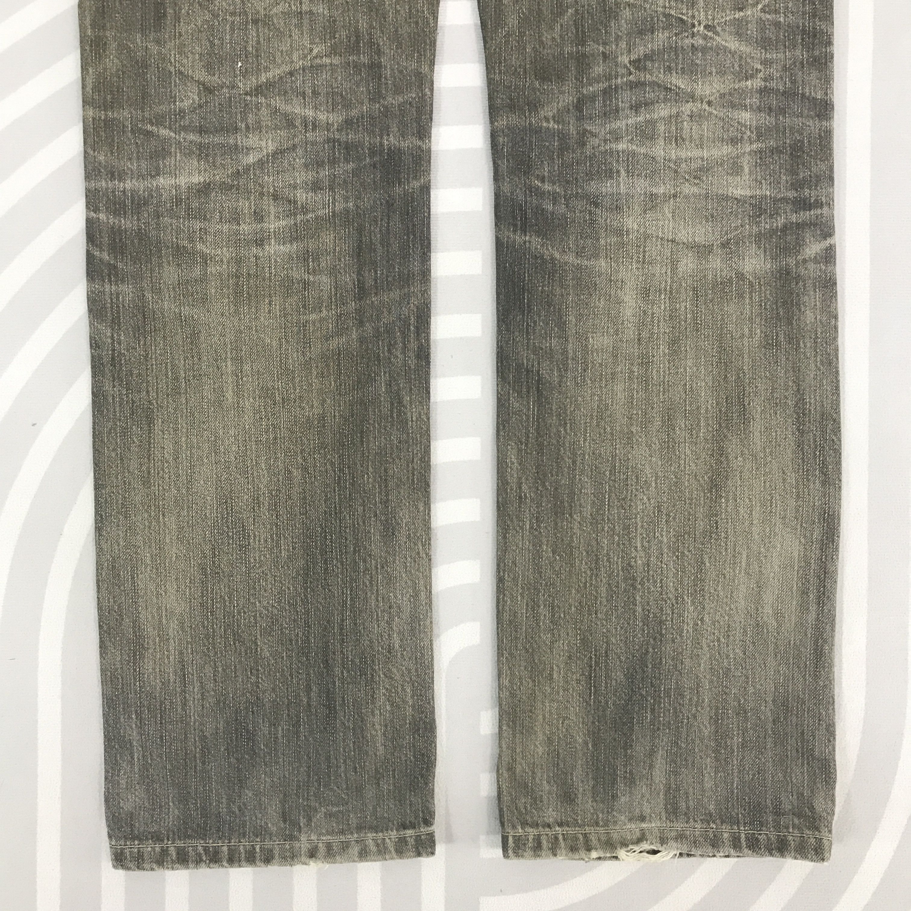 Uniqlo × Vintage Vintage uniqlo Black denim distressed jeans pants Size US 29 - 6 Thumbnail