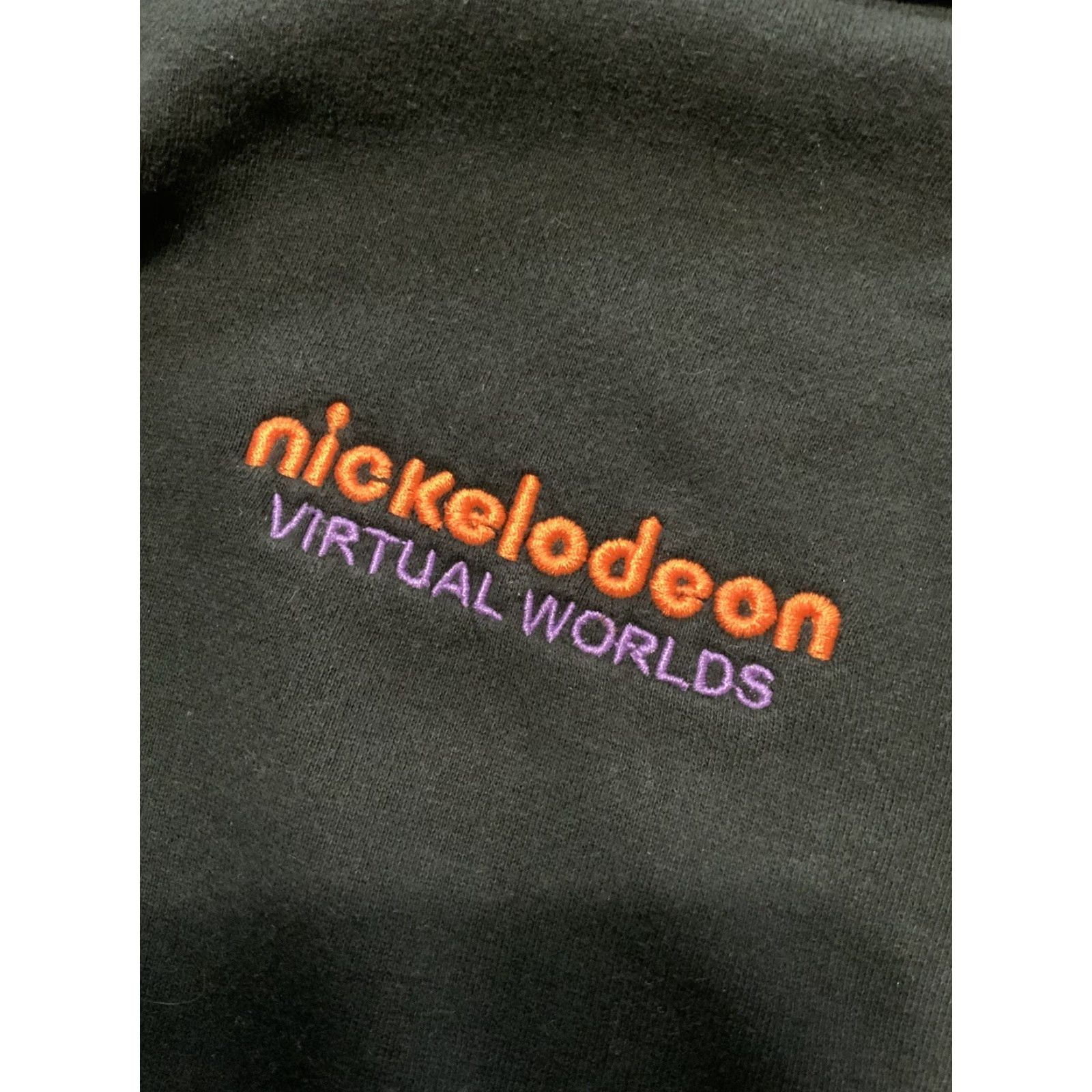Vintage VINTAGE Nickelodeon Virtual Worlds Y2K Independent Trading Co Black Fleece Zip Hoodie M Size US M / EU 48-50 / 2 - 2 Thumbnail