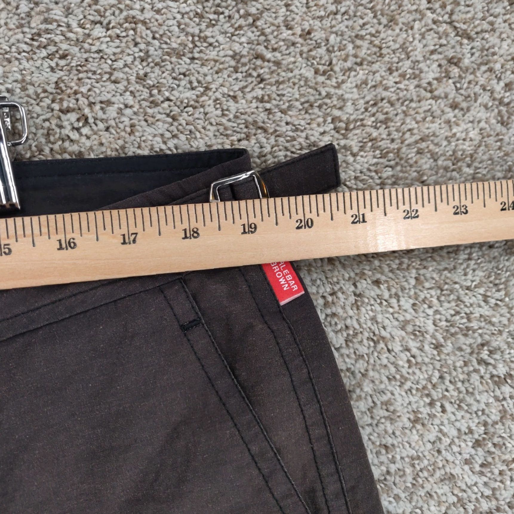 Orlebar Brown Orlebar Brown Mens Bermuda Shorts 38 Brown Cotton Polyamide Adjustable Waist Pocket Logo Button Size US 38 / EU 54 - 6 Thumbnail