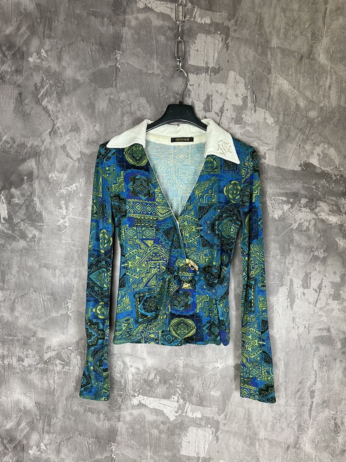 Roberto Cavalli Roberto Cavalli JPG Style Multicolour Long sleeve shirt Y2K Size M / US 6-8 / IT 42-44 - 1 Thumbnail