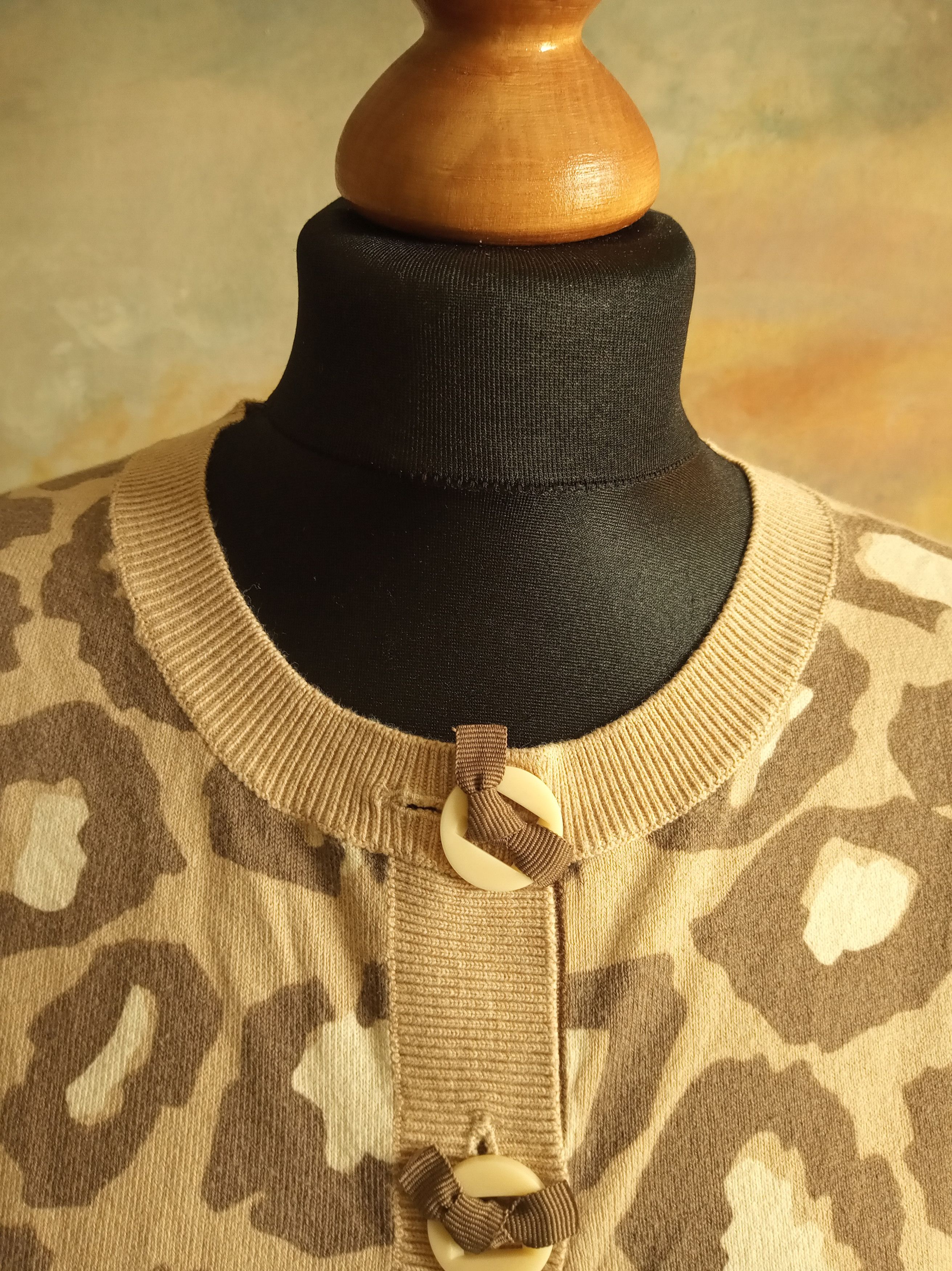 Boden × Vintage Boden animal print cardigan Size L / US 10 / IT 46 - 4 Thumbnail