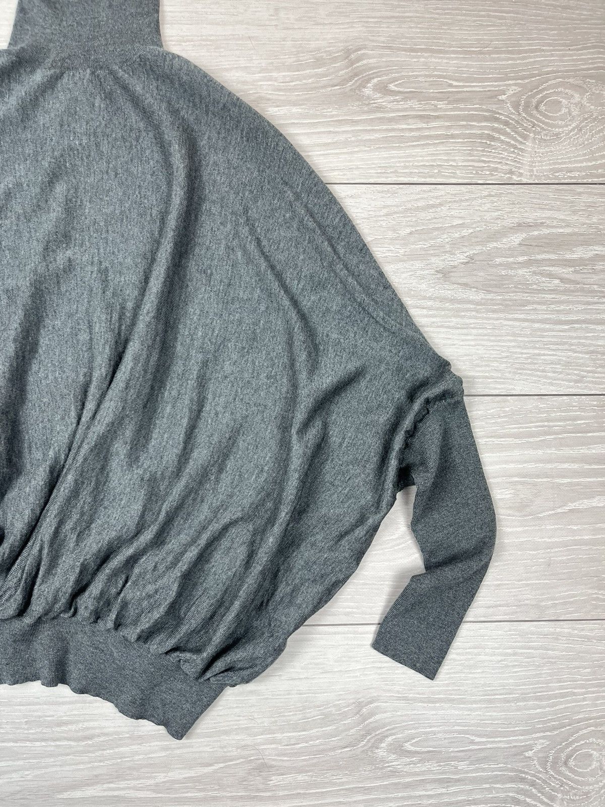 Acne Studios Acne Studios Grey Wool Asymetric Avante Garde Sweater Size S / US 4 / IT 40 - 4 Thumbnail