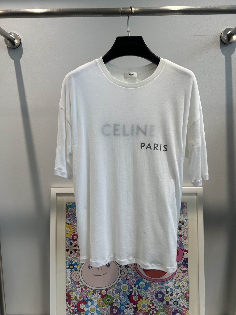 Celine Celine Embroidered Logo T-Shirt Size M Size US M / EU 48-50 / 2 - 1 Thumbnail