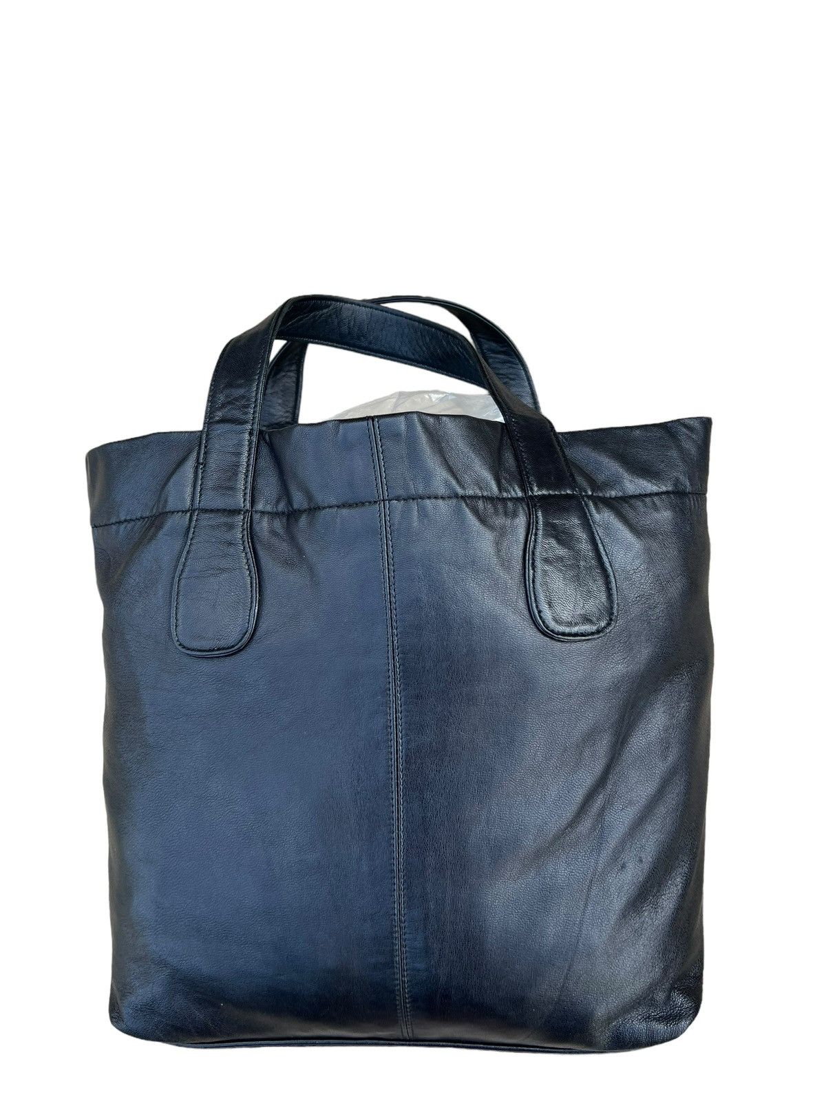 Yohji Yamamoto Yohji Yamamoto Y’s for Living Black Leather Mini Tote Bag Size ONE SIZE - 1 Thumbnail