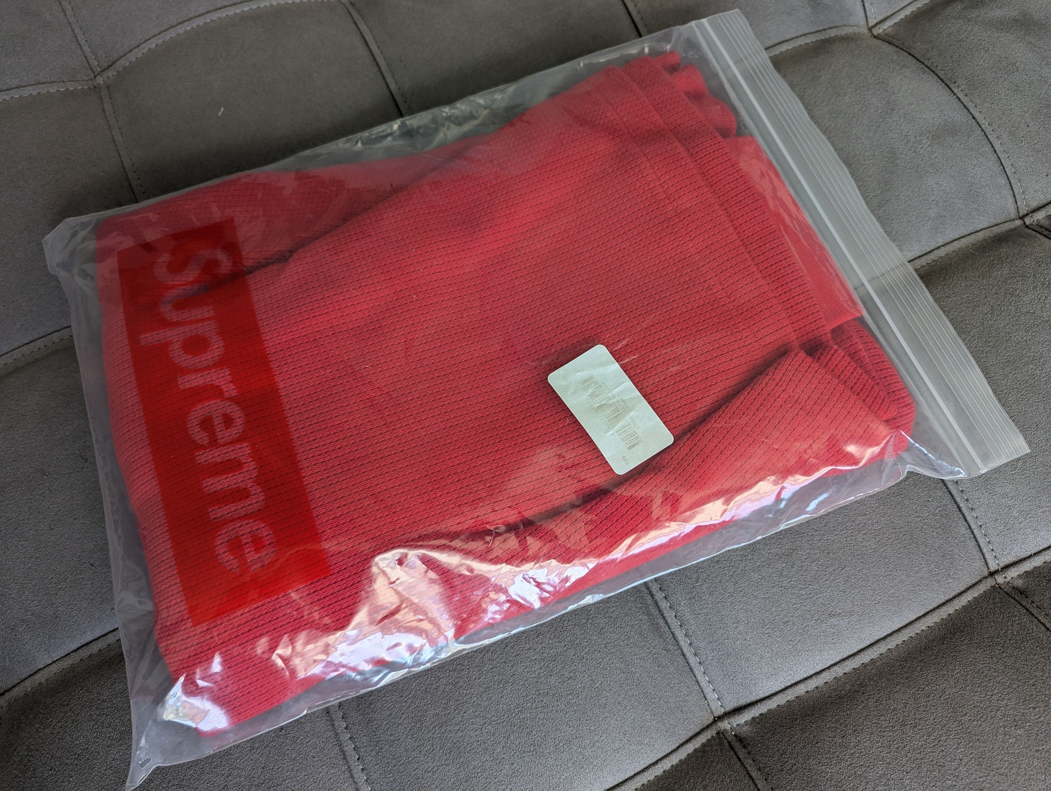 Supreme NEW Supreme Hooded Waffle Ringer Red XL Size US XL / EU 56 / 4 - 7 Thumbnail