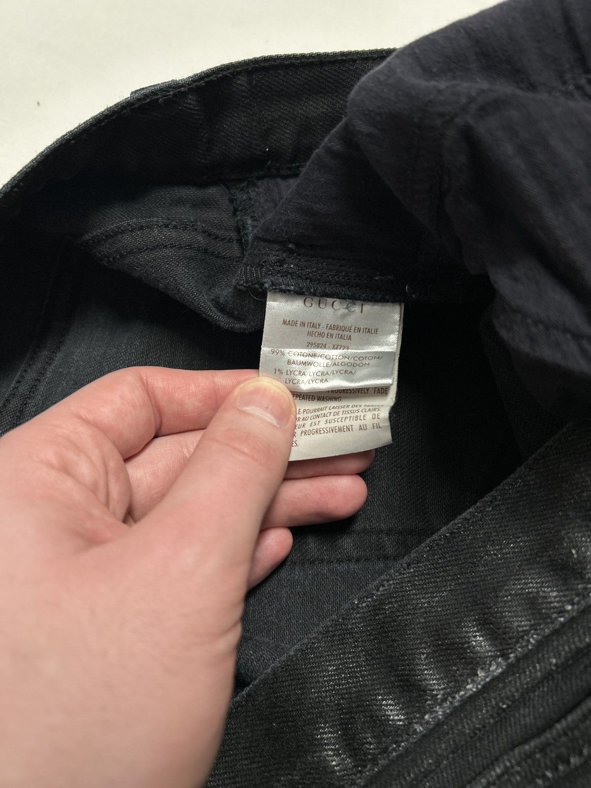 Gucci Gucci Horsebit Waxed Denim Jeans Size US 34 / EU 50 - 8 Thumbnail