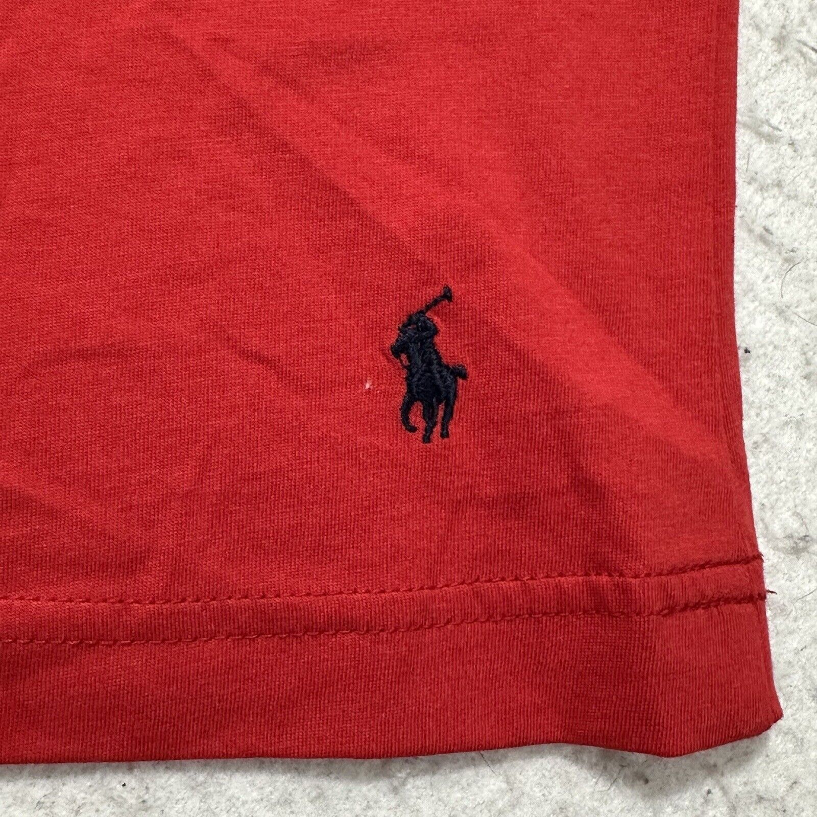 Polo Ralph Lauren Polo Ralph Lauren Medium V Neck T Shirt Red Navy Blue Pony Size US M / EU 48-50 / 2 - 7 Thumbnail