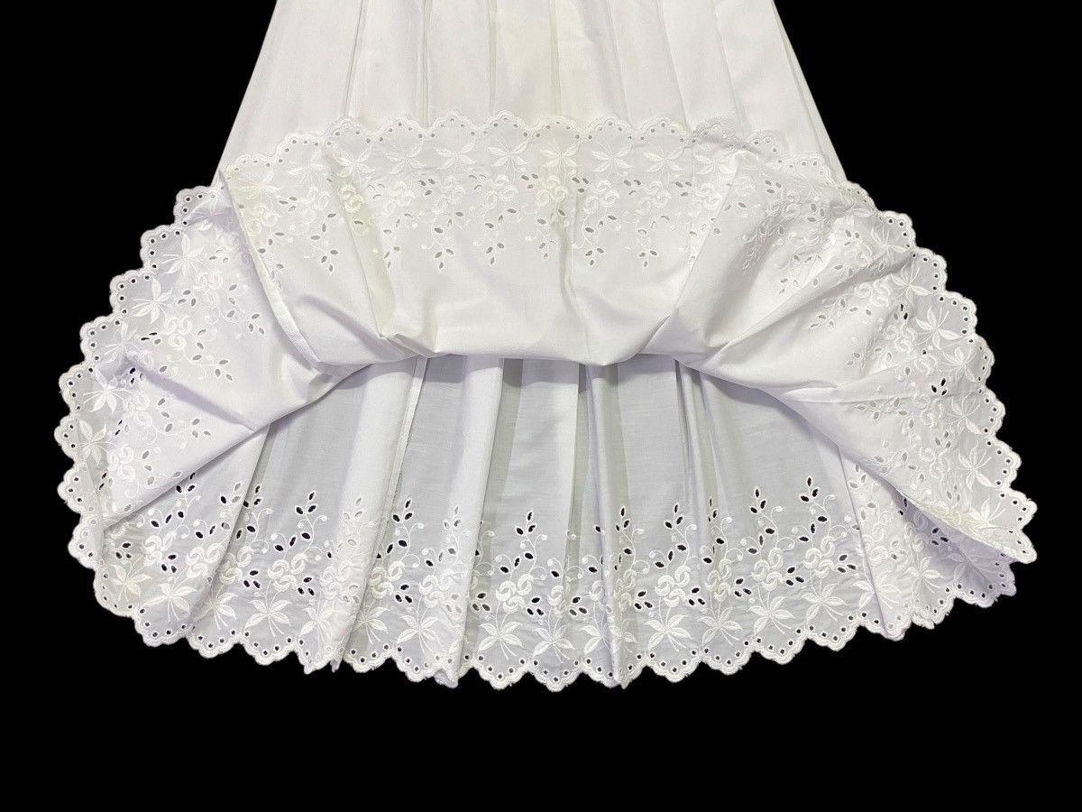 Comme des Garcons × Comme des Garcons Girl AD2001 Comme Des Garçons Floral Embroidery Stitch Long Skirt Size 28" / US 6 / IT 42 - 6 Thumbnail