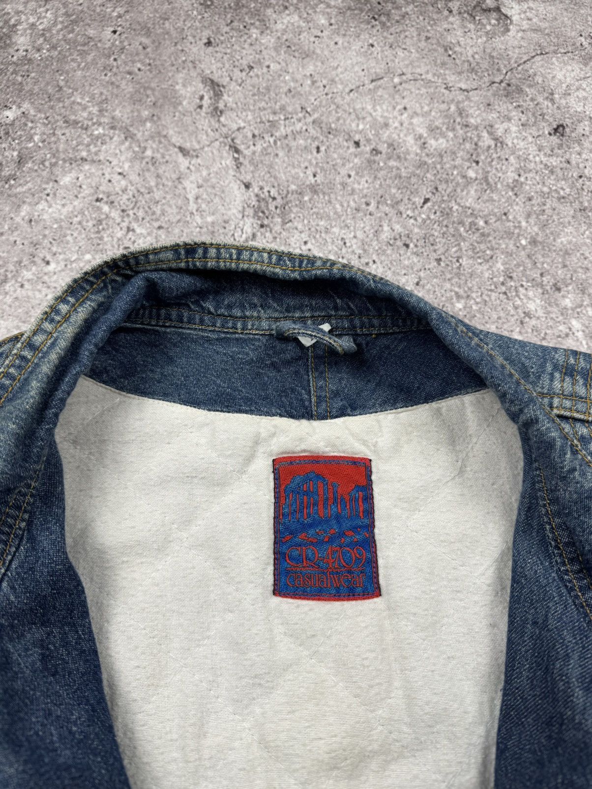 Japanese Brand Vintage Denim Japanesse Bomber Jacket/Vest Pilot Baby Y2K Size US XL / EU 56 / 4 - 7 Thumbnail