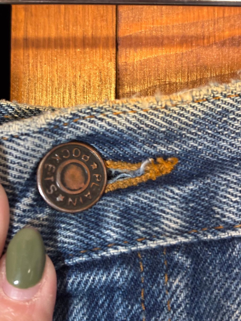 JCPenney JCPenney Jeans Straight Leg Distressed 38x32 Blue Size US 40 / EU 56 - 7 Thumbnail