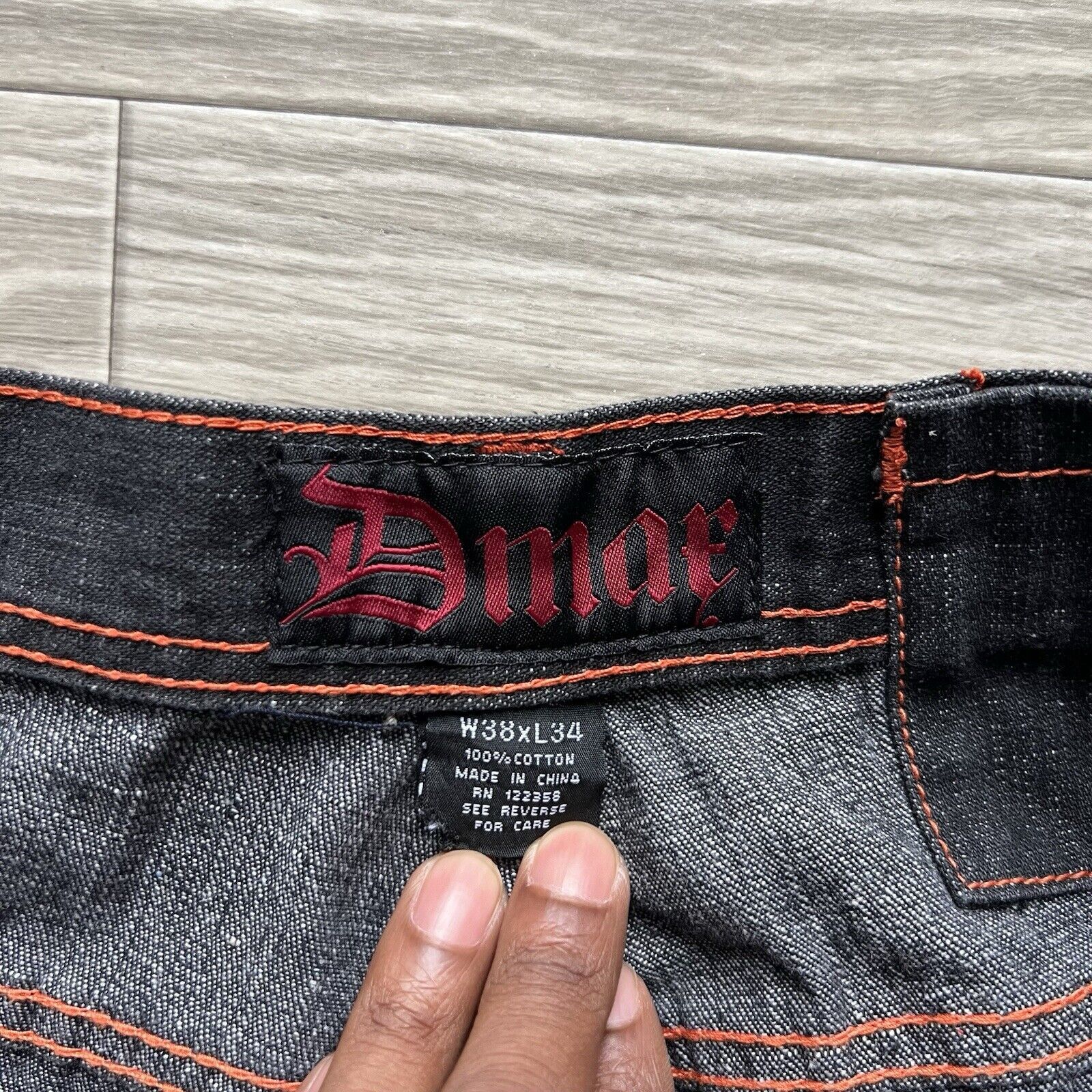 Other Baggy Jeans Mens 36 Y2K Embroidered Grunge Skater Halloween Size US 36 / EU 52 - 9 Thumbnail