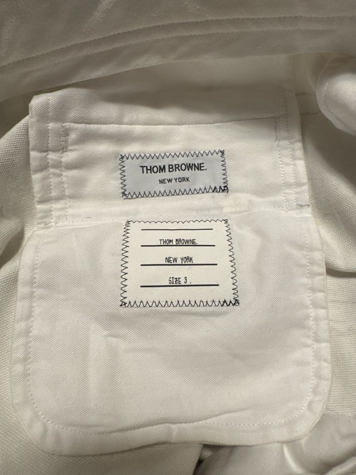 Thom Browne Thom Browne Printed Pattern White Pants Size US 34 / EU 50 - 4 Thumbnail