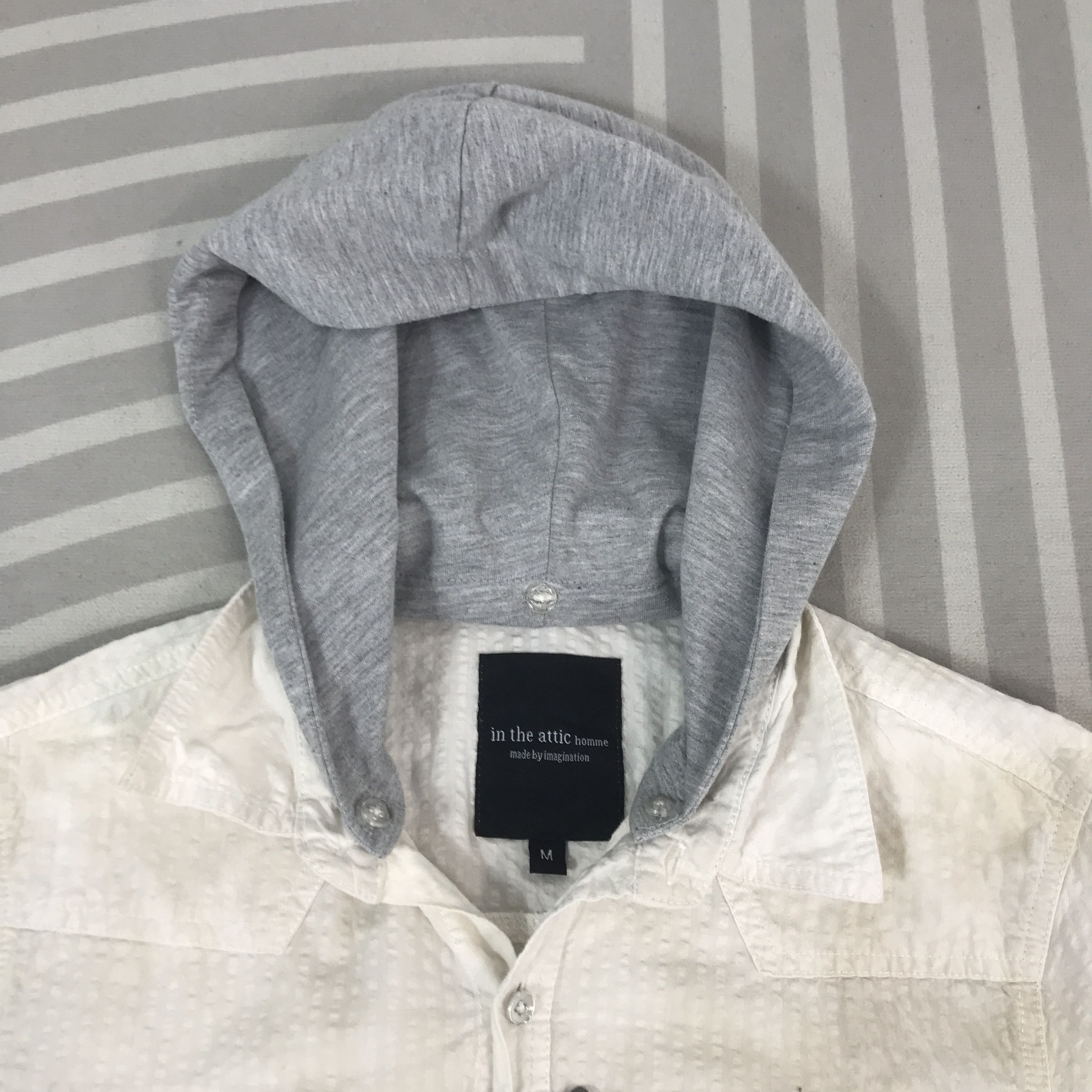In The Attic In The Attic Japan Hoodie style button up Shirt K44B56 Size US M / EU 48-50 / 2 - 8 Thumbnail