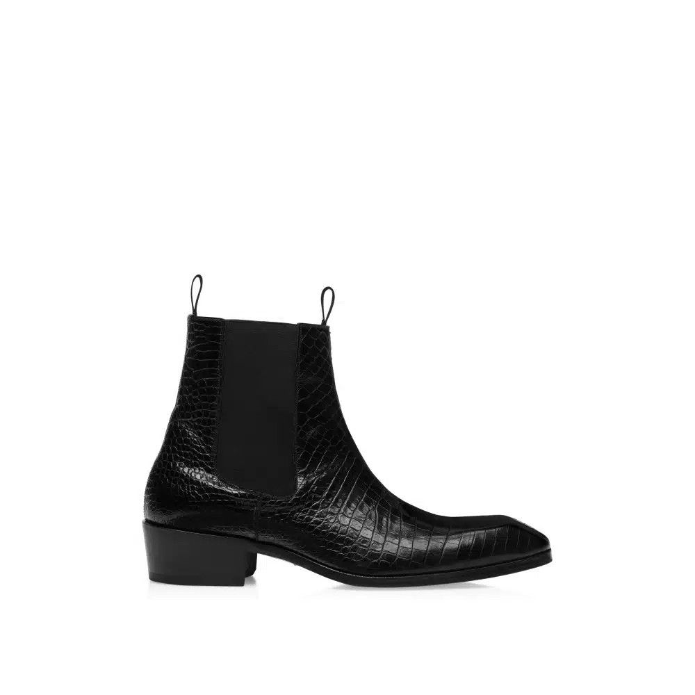Tom Ford o1loc1c0325 J1490 Bailey Chelsea Boots in Black Size US 12.5 / EU 45-46 - 1 Thumbnail