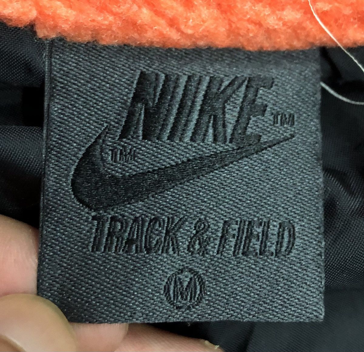 Nike Nike Track & Field Orange Sherpa Fleece Jacket Size US M / EU 48-50 / 2 - 13 Thumbnail