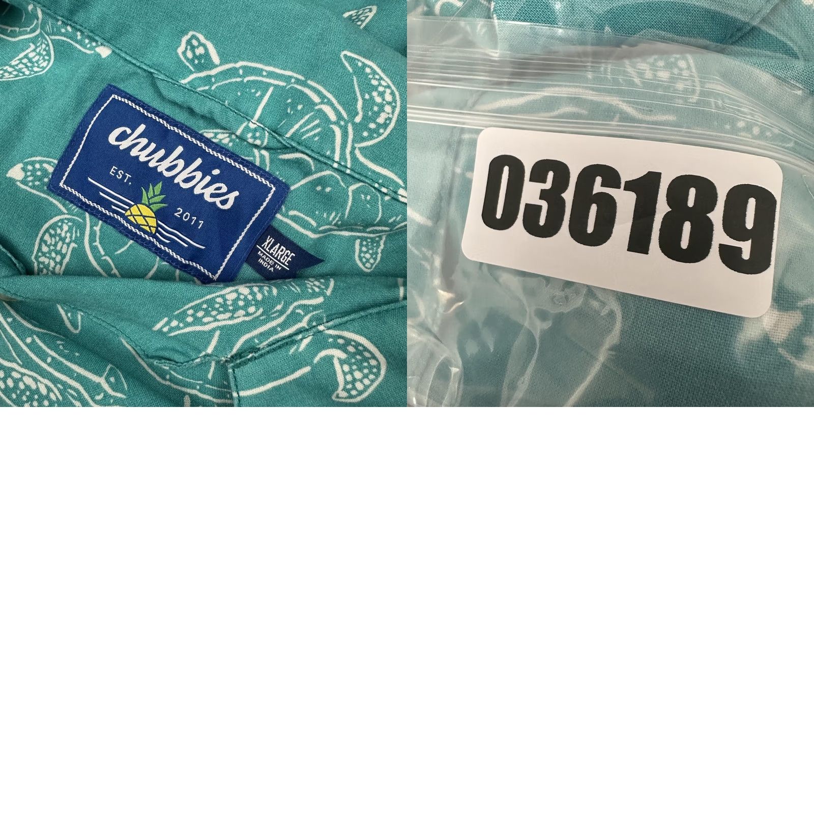 Chubbies Chubbies Shirt Men XL Blue Sea Turtle Print Aloha Short Sleeve Rayon Button Up Shirt Size US XL / EU 56 / 4 - 8 Thumbnail