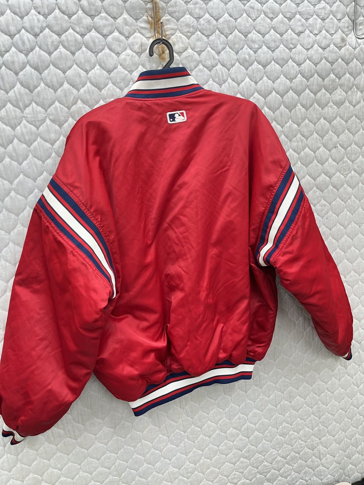 Starter 🔥🔥🔥MLB STARTER CLEVELAND INDIANS VARSITY JACKET Size US L / EU 52-54 / 3 - 6 Thumbnail