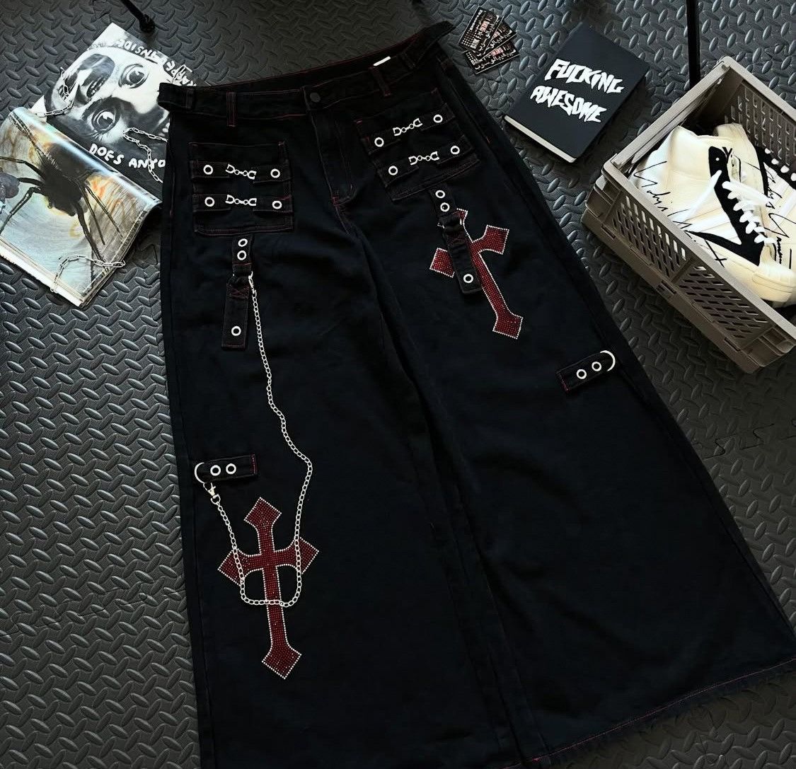 JNCO Y2k jeans jnco style Size US 32 / EU 48 - 3 Thumbnail