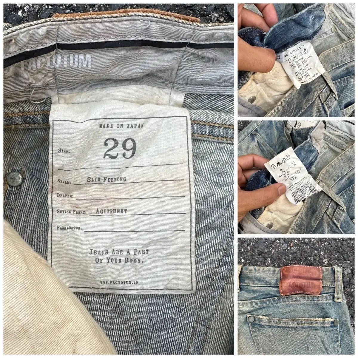 FACTOTUM 💥STEALS💥FACTOTUM JEANS REDLINE HIDDEN RIVET SELVEDGE PANTS Size US 29 - 15 Thumbnail