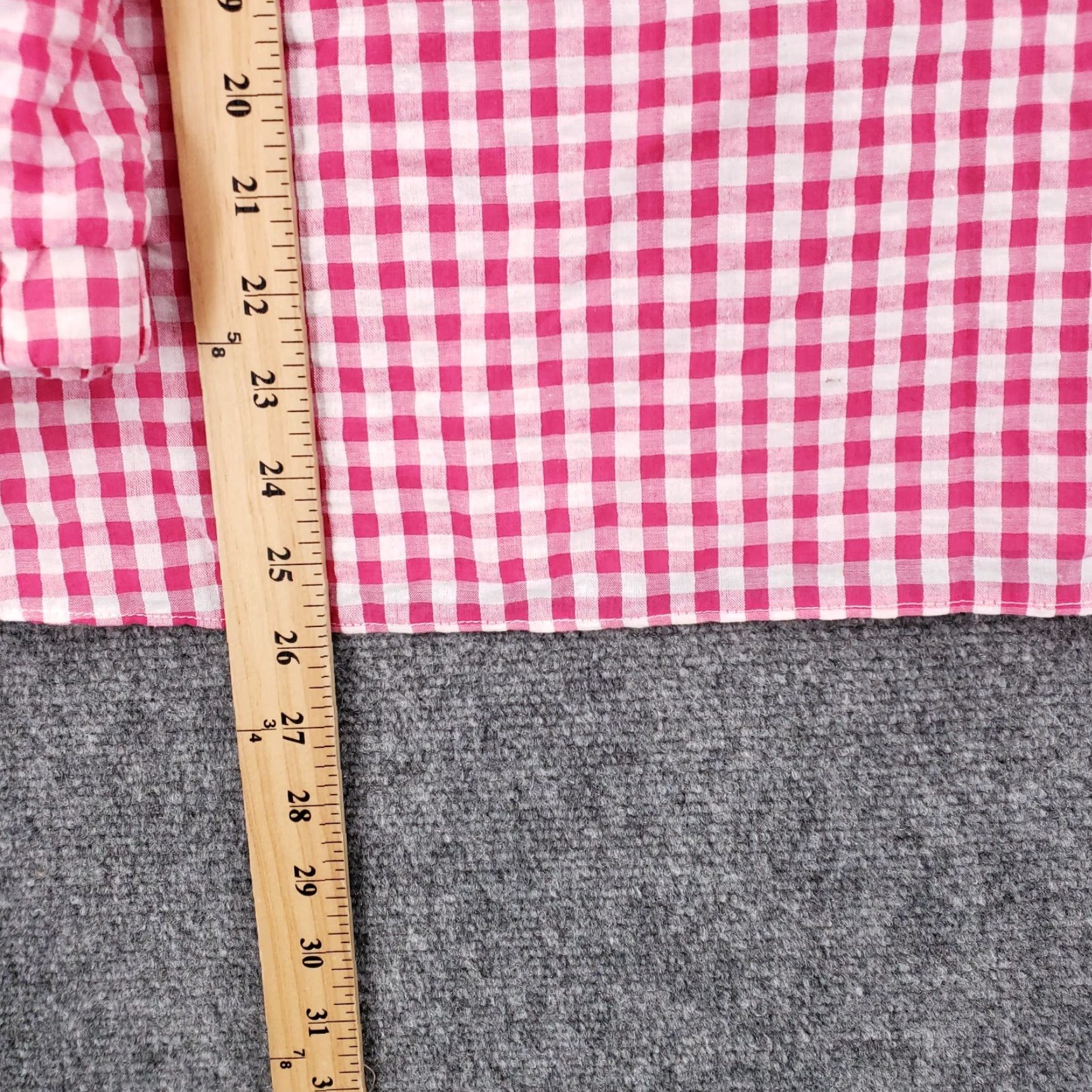 Vintage Love J Blouse Shirt Womens 3X XXXL Plus Pink Plaid Long Sleeve Shirt Blouse Size XXL / US 16-18 / IT 52-54 - 4 Thumbnail