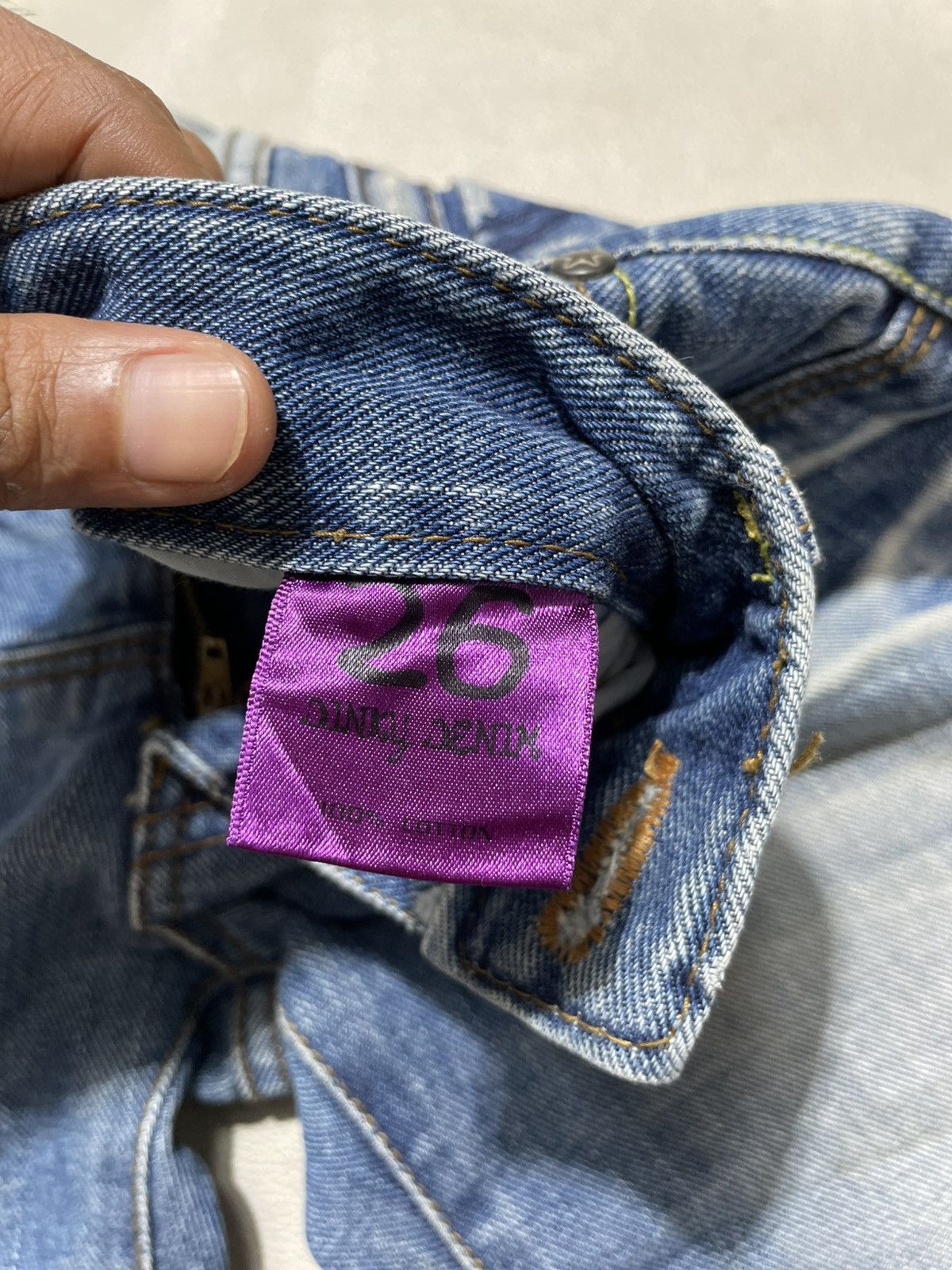 Tornado Mart Dinky jeans Flared Low rise Jeans Size US 26 / EU 42 - 8 Thumbnail