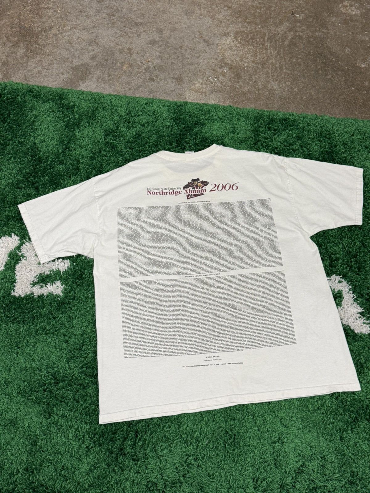 Vintage California Northridge Alumni University Anvil Tee White Size US XXL / EU 58 / 5 - 5 Thumbnail