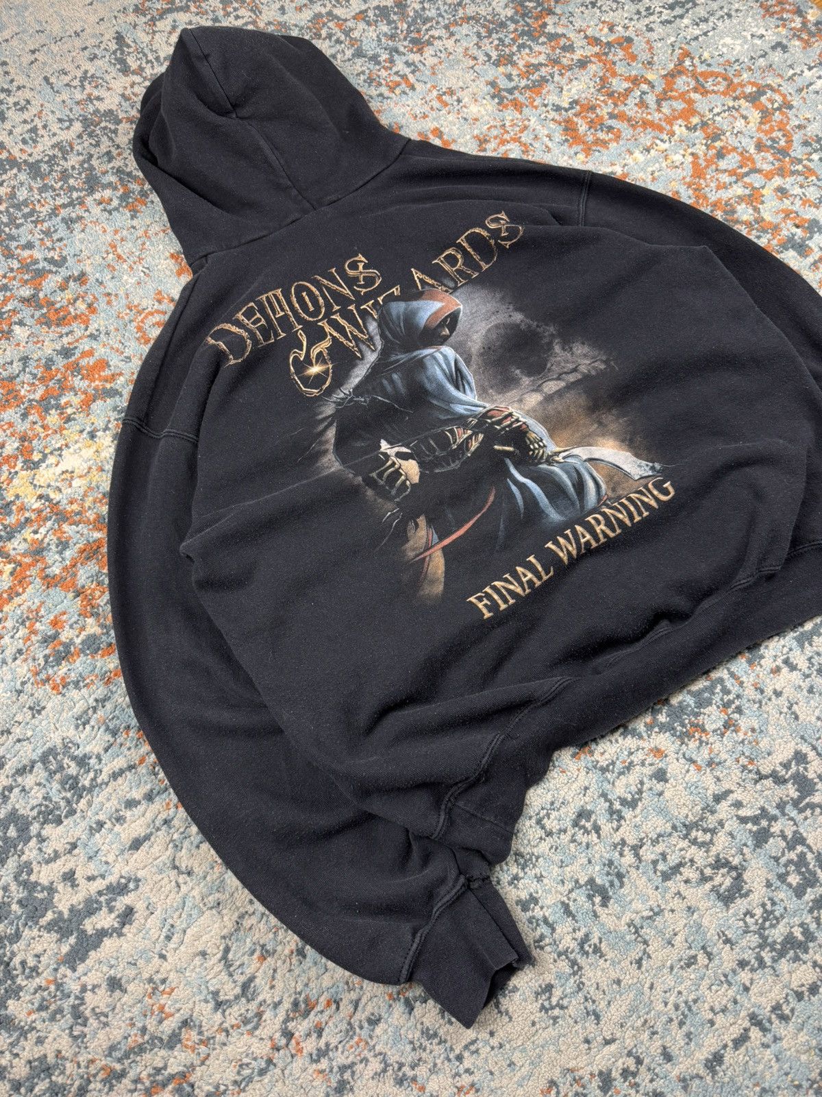 Band Tees Vintage 00s Demons & Wizards final warning metal band hoodie Size US L / EU 52-54 / 3 - 3 Thumbnail