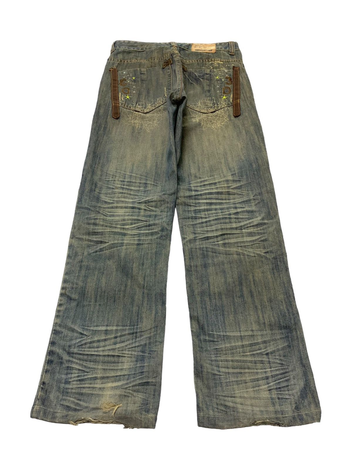 Junya Watanabe Japanese Brand Mud wash Claw Mark Denim Pants Size US 31 - 7 Thumbnail