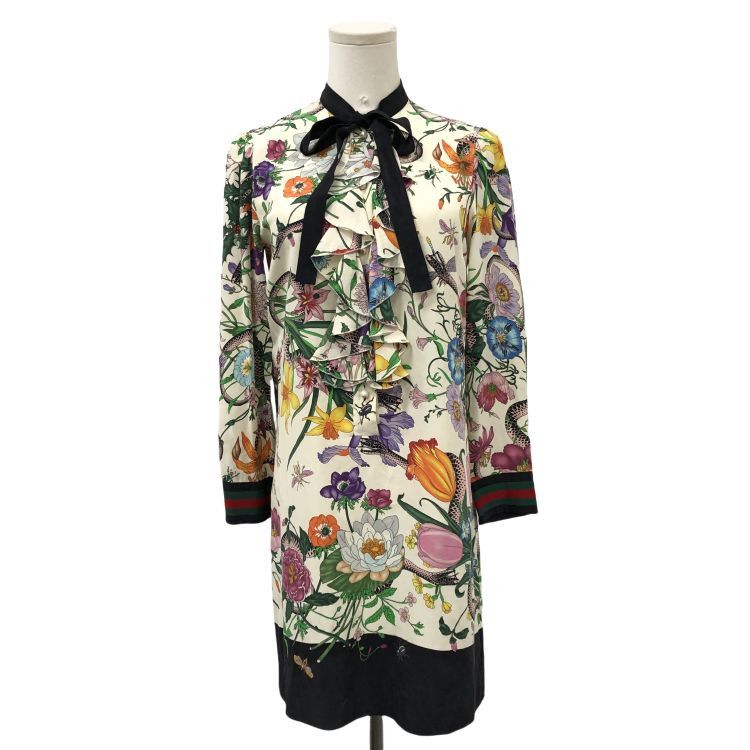 Gucci Gucci Floral Print Mini Dress Size 40 Size S / US 4 / IT 40 - 1 Thumbnail