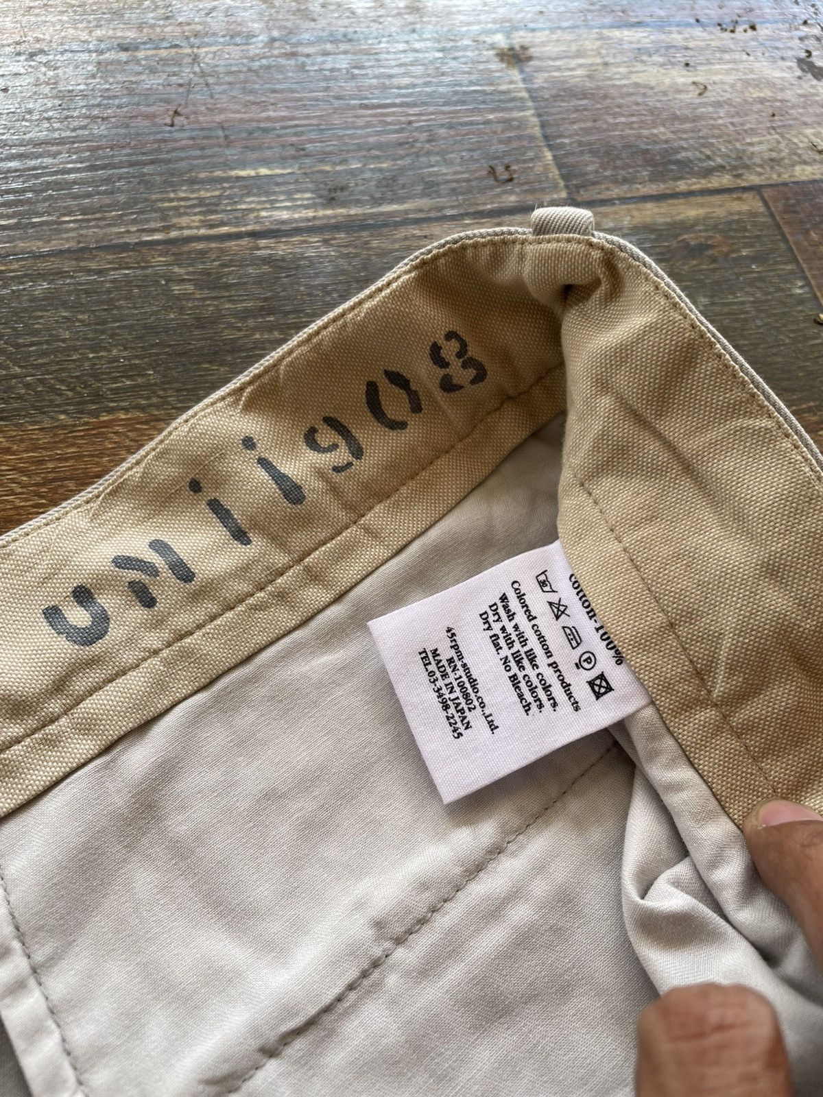 45rpm × Japanese Brand × Vintage 45rpm Studio Japan Work Cotton Pants Size US 35 - 6 Thumbnail