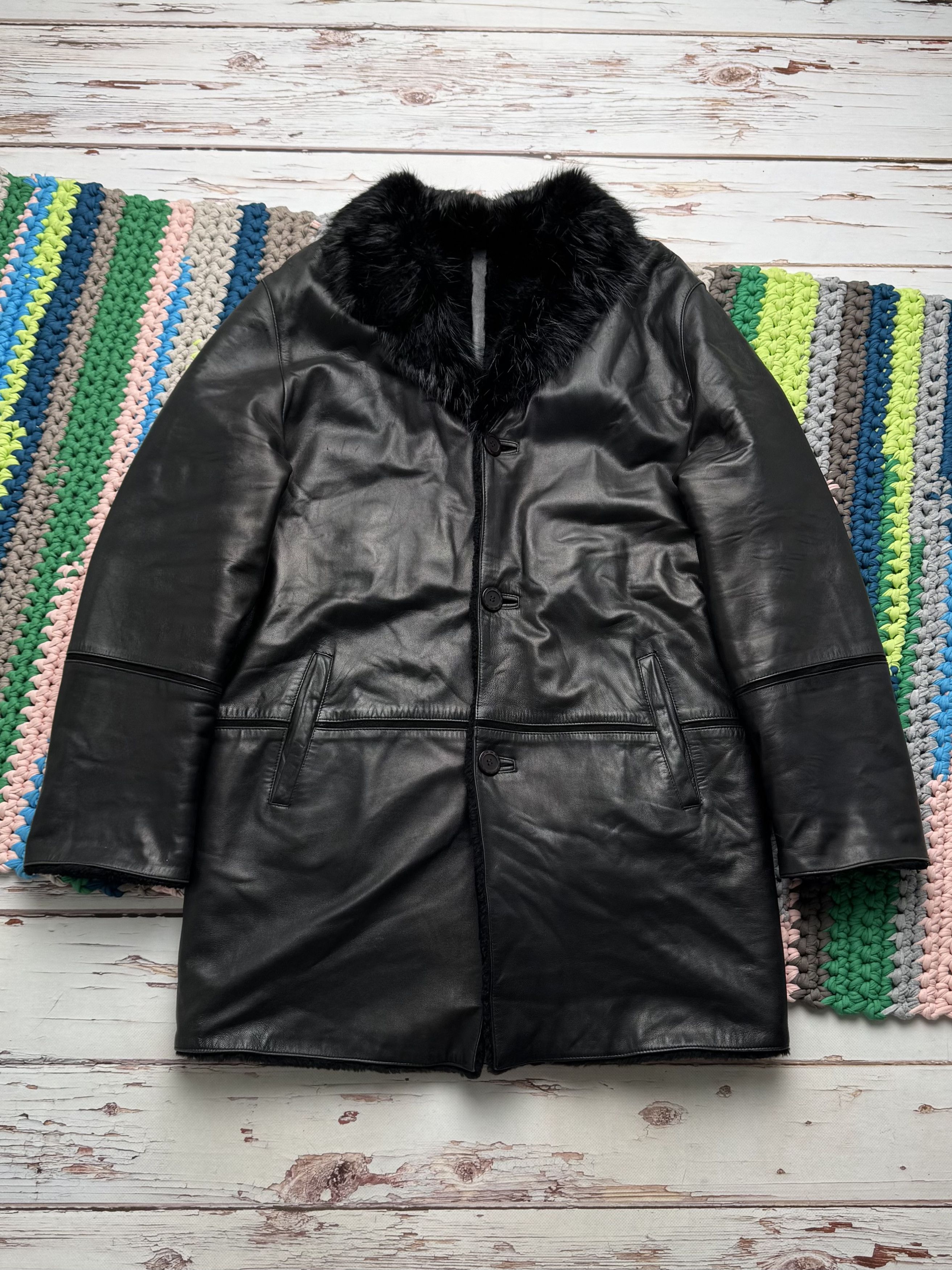 Vintage Vintage Real Sheepskin Coat (D10)(D15) Size US L / EU 52-54 / 3 - 5 Thumbnail