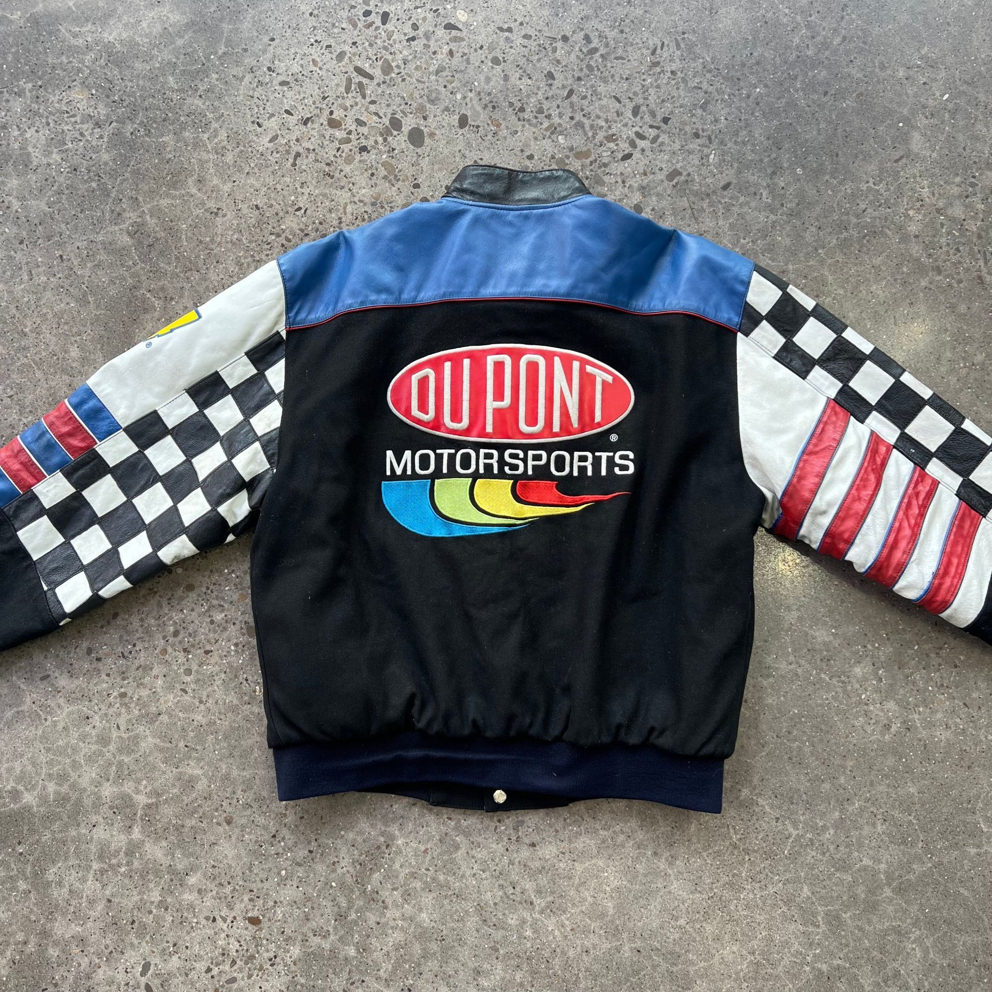 NASCAR × Vintage Vintage Jeff Gordon #24 NASCAR Racing DuPont Bomber Jacket Size US L / EU 52-54 / 3 - 3 Thumbnail