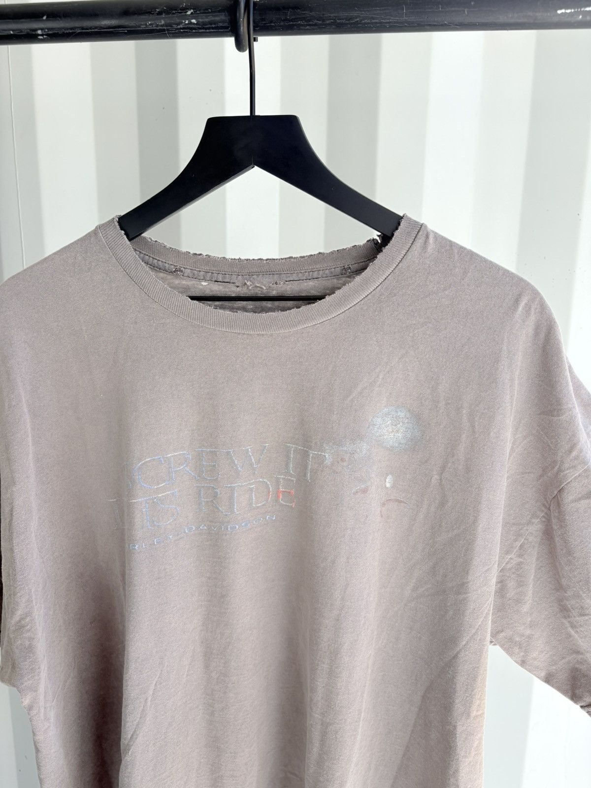 Vintage Vintage Harley Shirt Faded Thrashed Distressed Band Grunge Size US XL / EU 56 / 4 - 6 Thumbnail