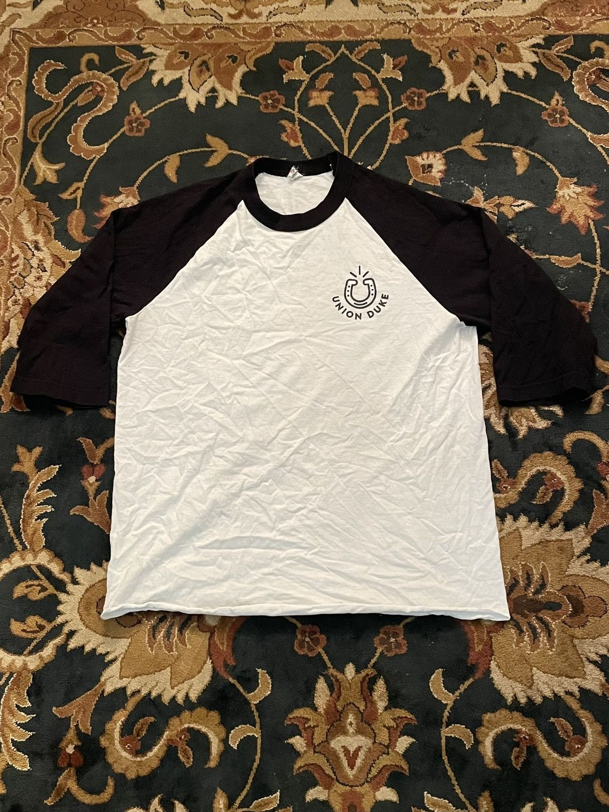 Alstyle Vintage Y2K Union Duke White & Black Half Sleeve T-Shirt Size US L / EU 52-54 / 3 - 1 Thumbnail