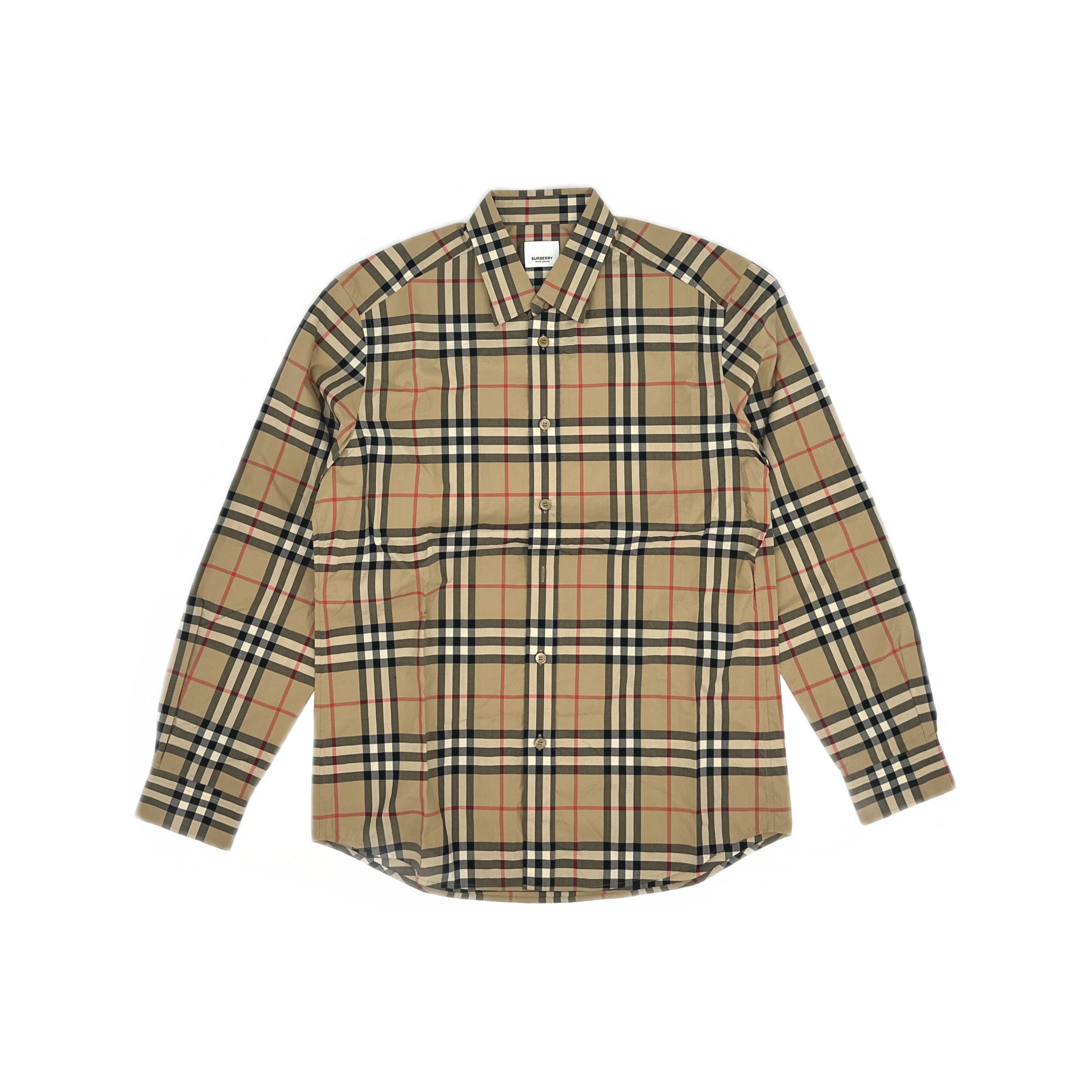 Burberry Burberry Check Long Sleeve Shirt Size M Size US M / EU 48-50 / 2 - 1 Thumbnail
