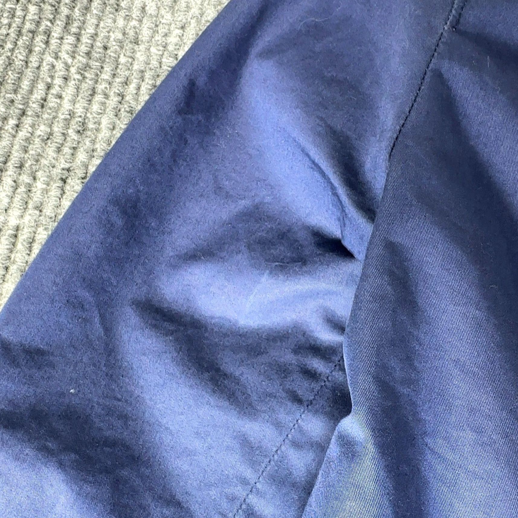 Vintage LL Bean Trench Coat Womens S Blue Belted Cotton Blend Jacket 287395 Size S / US 4 / IT 40 - 5 Thumbnail