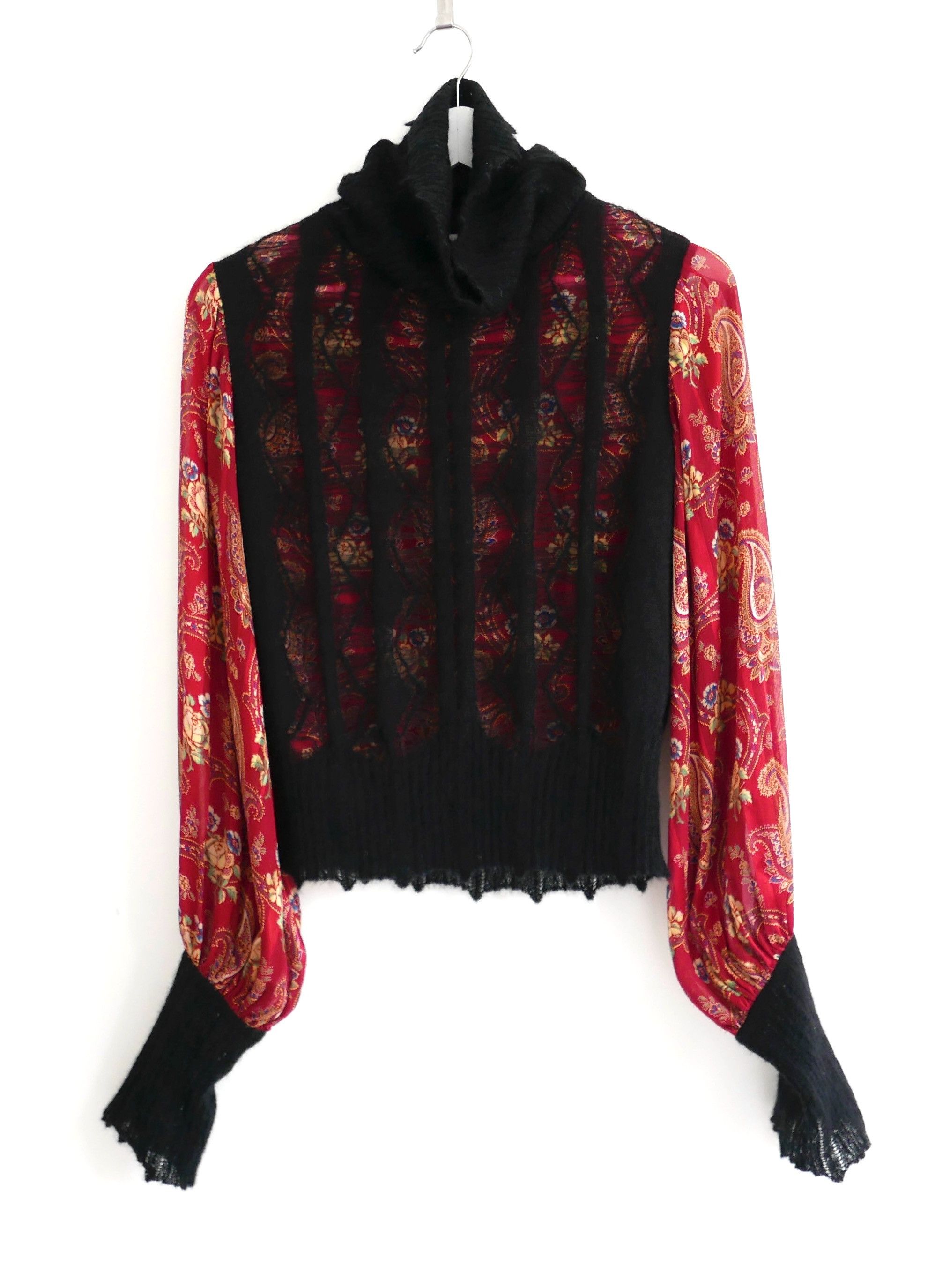 Dior Christian Dior John Galliano Fall 2002 Silk/Knit Blouse Top Size M / US 6-8 / IT 42-44 - 7 Thumbnail