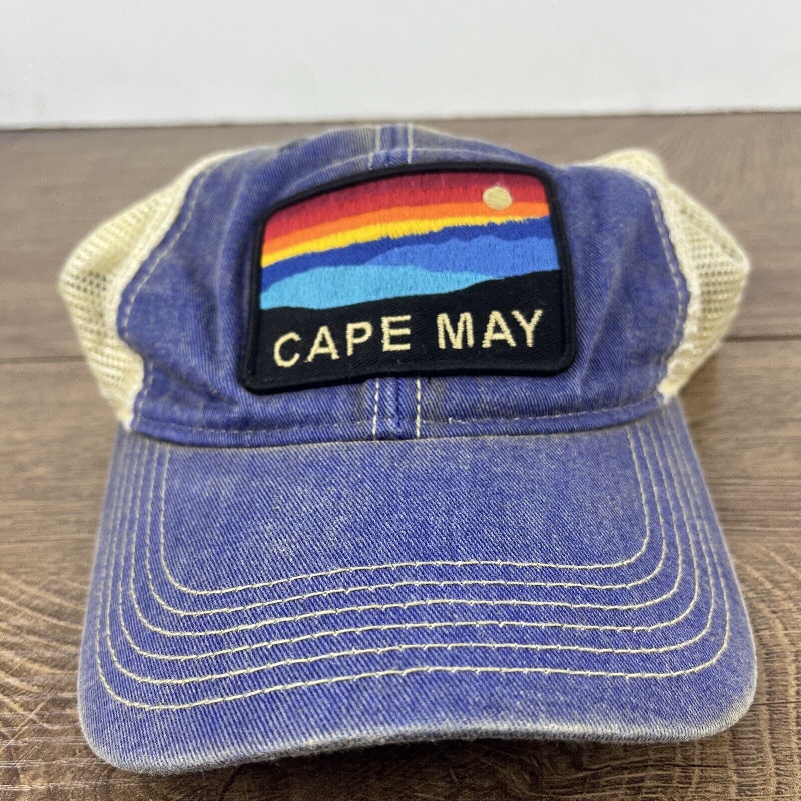 Other Cape May Hat New Jersey Snapback Hat Blue Adjustable Hat Blu Size ONE SIZE - 5 Thumbnail