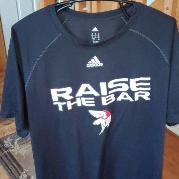 Adidas Adidas Graphic "Raise the Bar" Viking Logo Short Sleeve Athl Size US L / EU 52-54 / 3 - 2 Thumbnail