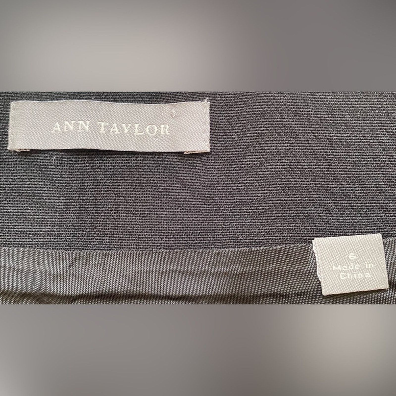 Ann Taylor Ann Taylor | Black Career Professional aWork Flare Skirt | 6 Size 28" / US 6 / IT 42 - 3 Thumbnail