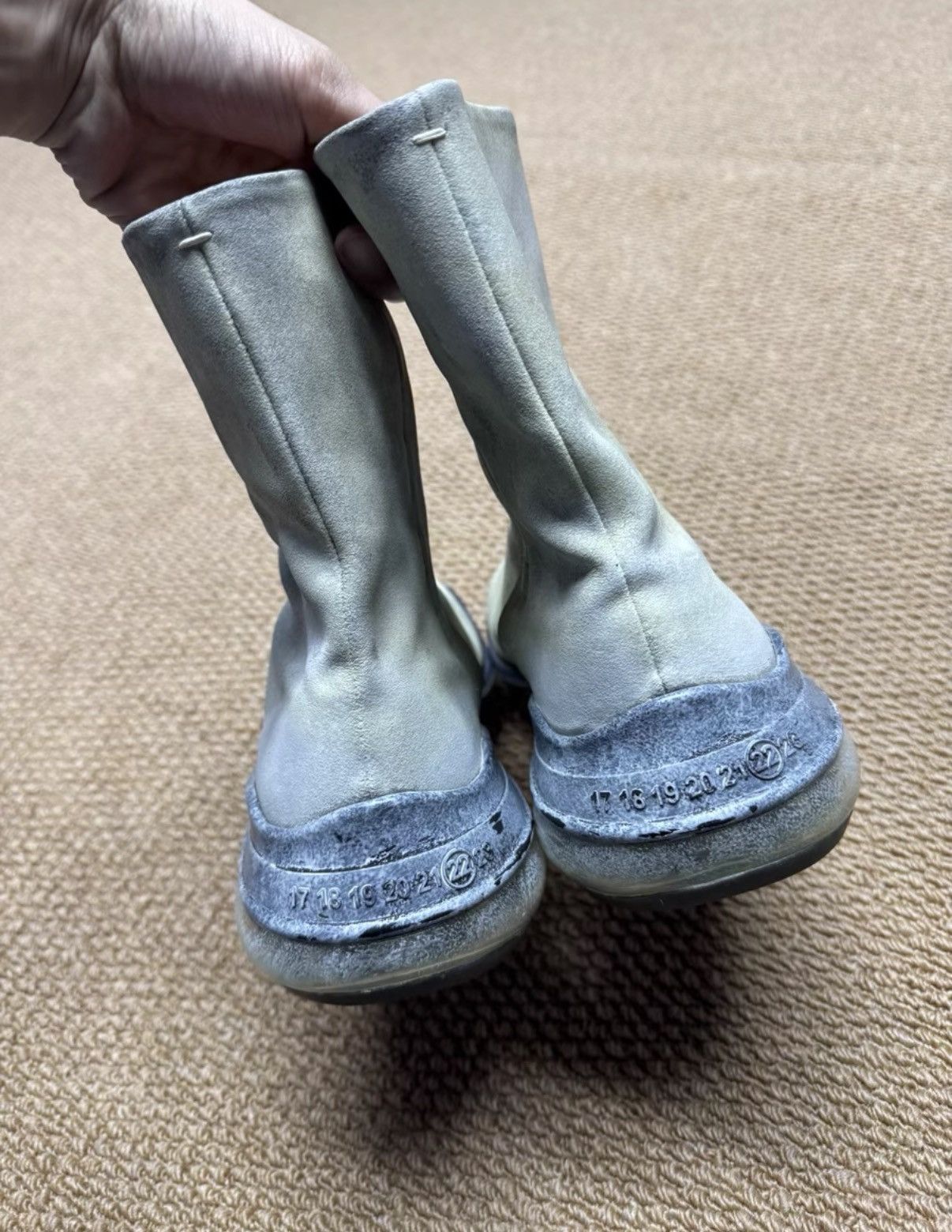 Maison Margiela Maison Margiela Painted Air Bag Tabi Chelsea Boots K37 Size US 11 / EU 44 - 3 Thumbnail