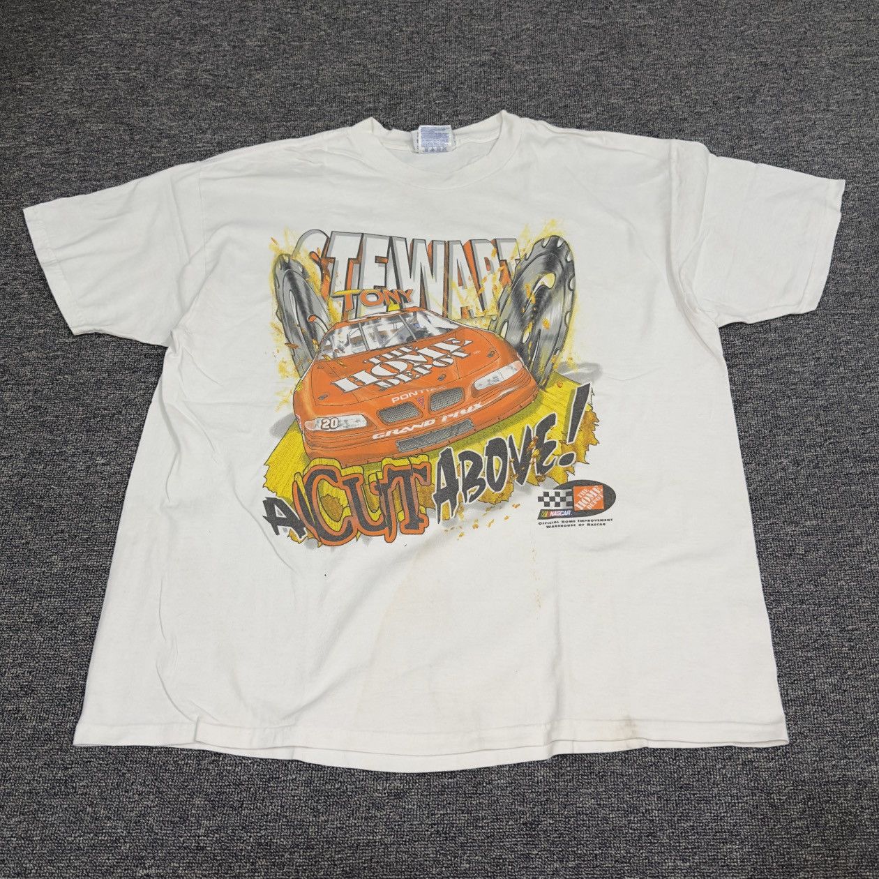 NASCAR × Vintage Tony Stewart NASCAR Leavin’em in the DUST Tee Size US XL / EU 56 / 4 - 1 Thumbnail